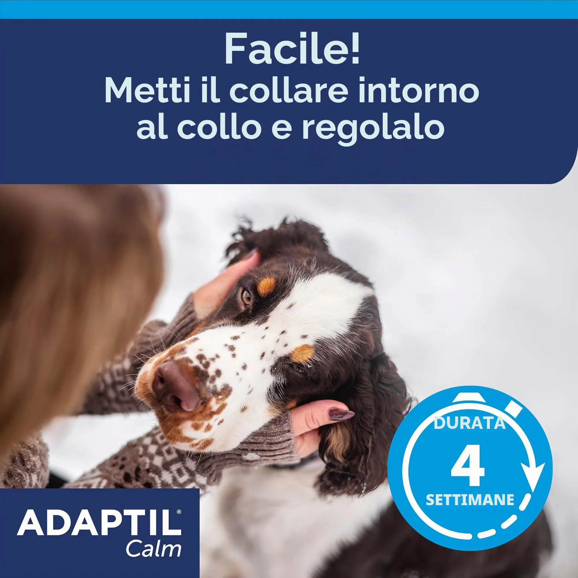 Adaptil Calm - Anti-stress per i cani - Paure, rumori forti, di apprendimento, di approvazione - Collare M/L per medie e cani di taglia grande - immagine 4
