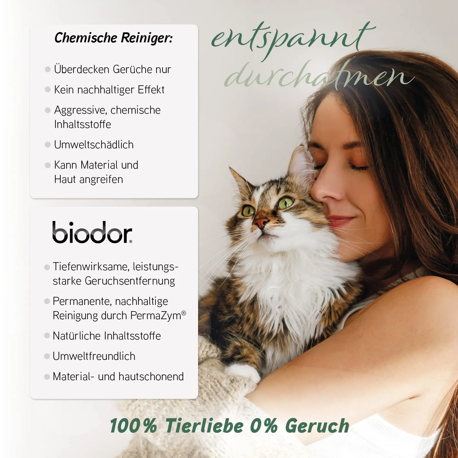 Biodor Animal, balsamo per bucato, 1 l, neutralizzatore di odori, detergente per Ambienti Animali, detergente Enzimatico, urina, feci e Altri odori severi, smacchiatore e Pulizia - immagine 2