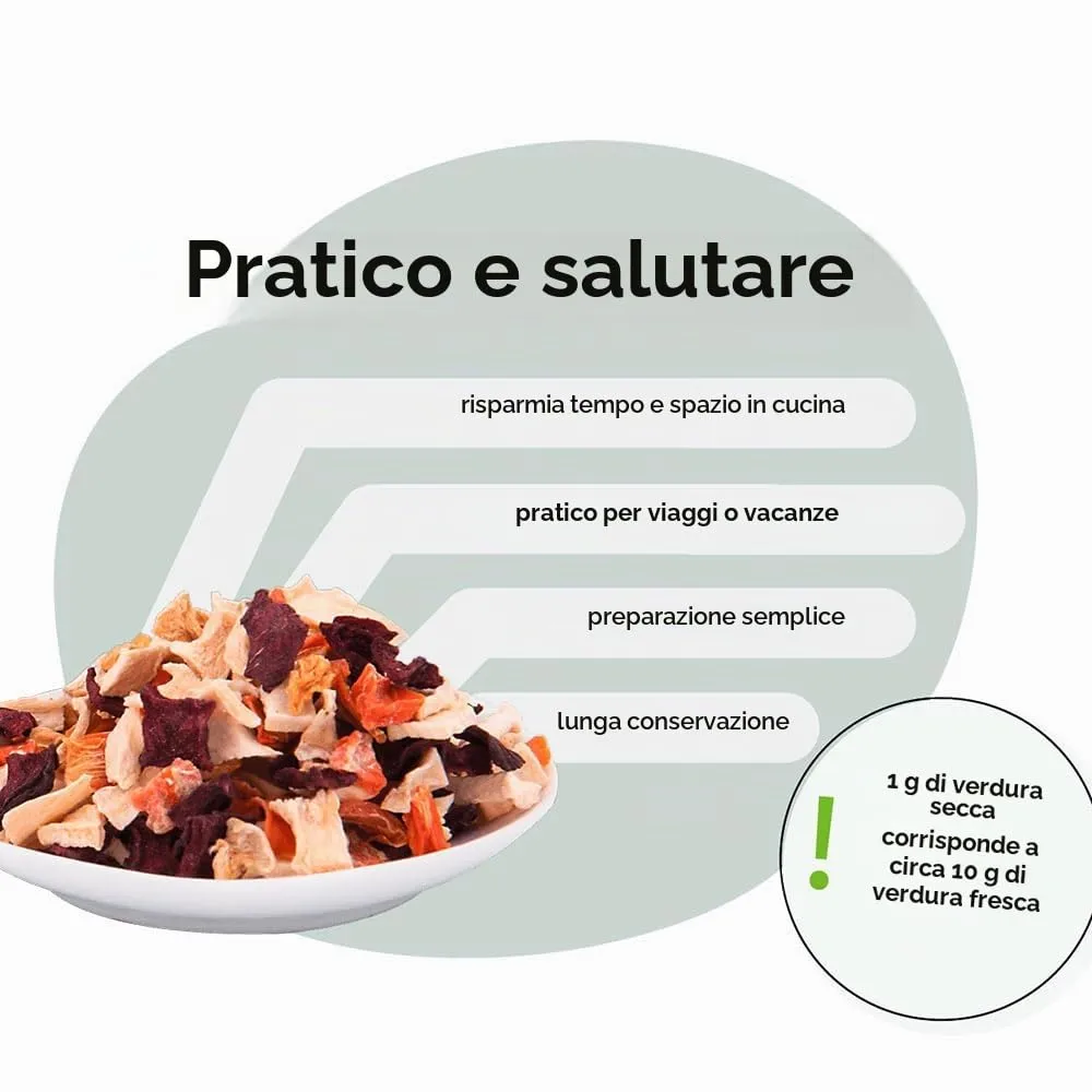 GRAU L’originale, Miscela di verdure essiccate per un’alimentazione naturale integrata (BARF), “Composto n. 2”, integratore alimentare per cani, 1 confezione da 150 g - immagine 6