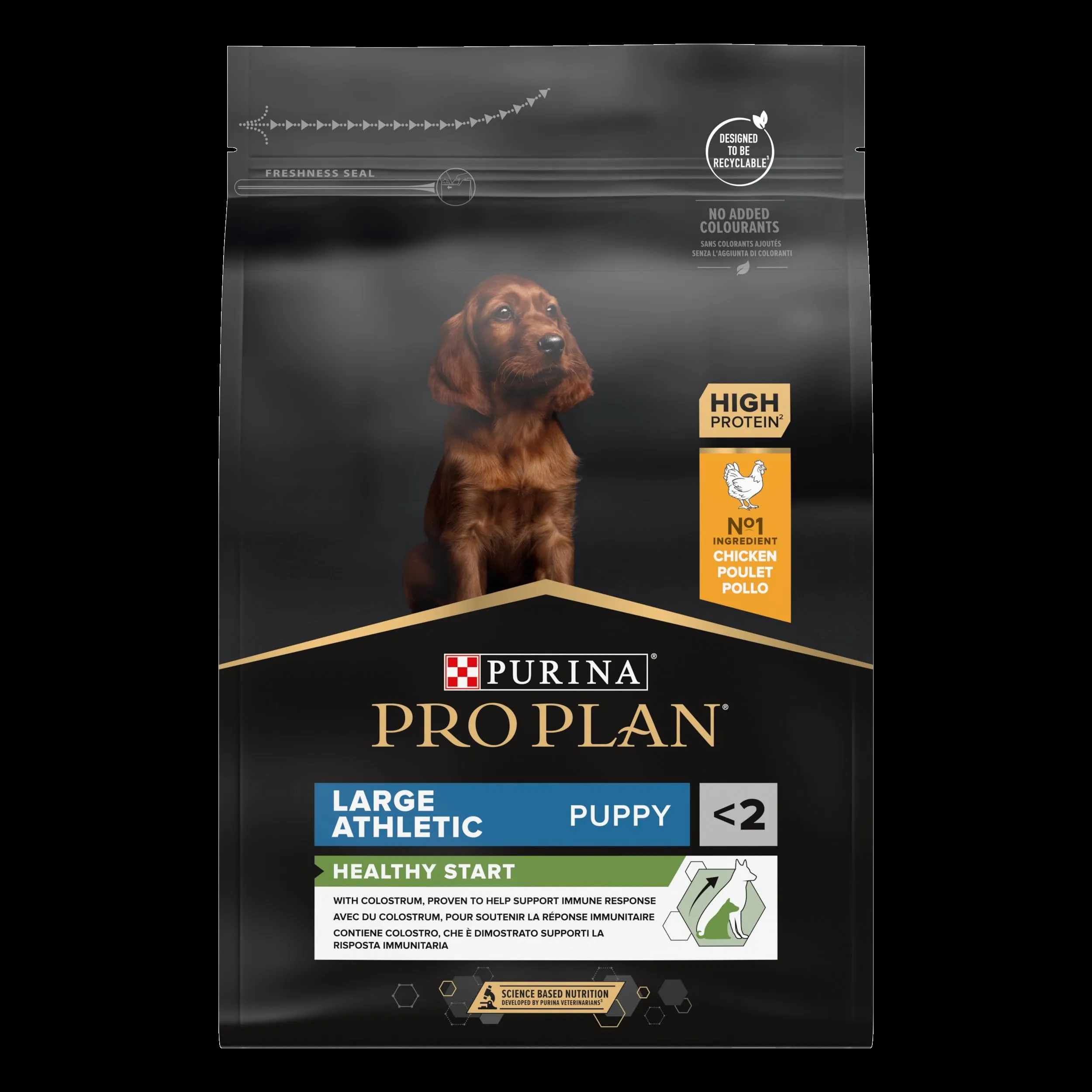 PURINA PRO PLAN Healthy Start Large Athletic Crocchette per Cani Cuccioli con Pollo 4 Sacchi da 3kg - immagine 2