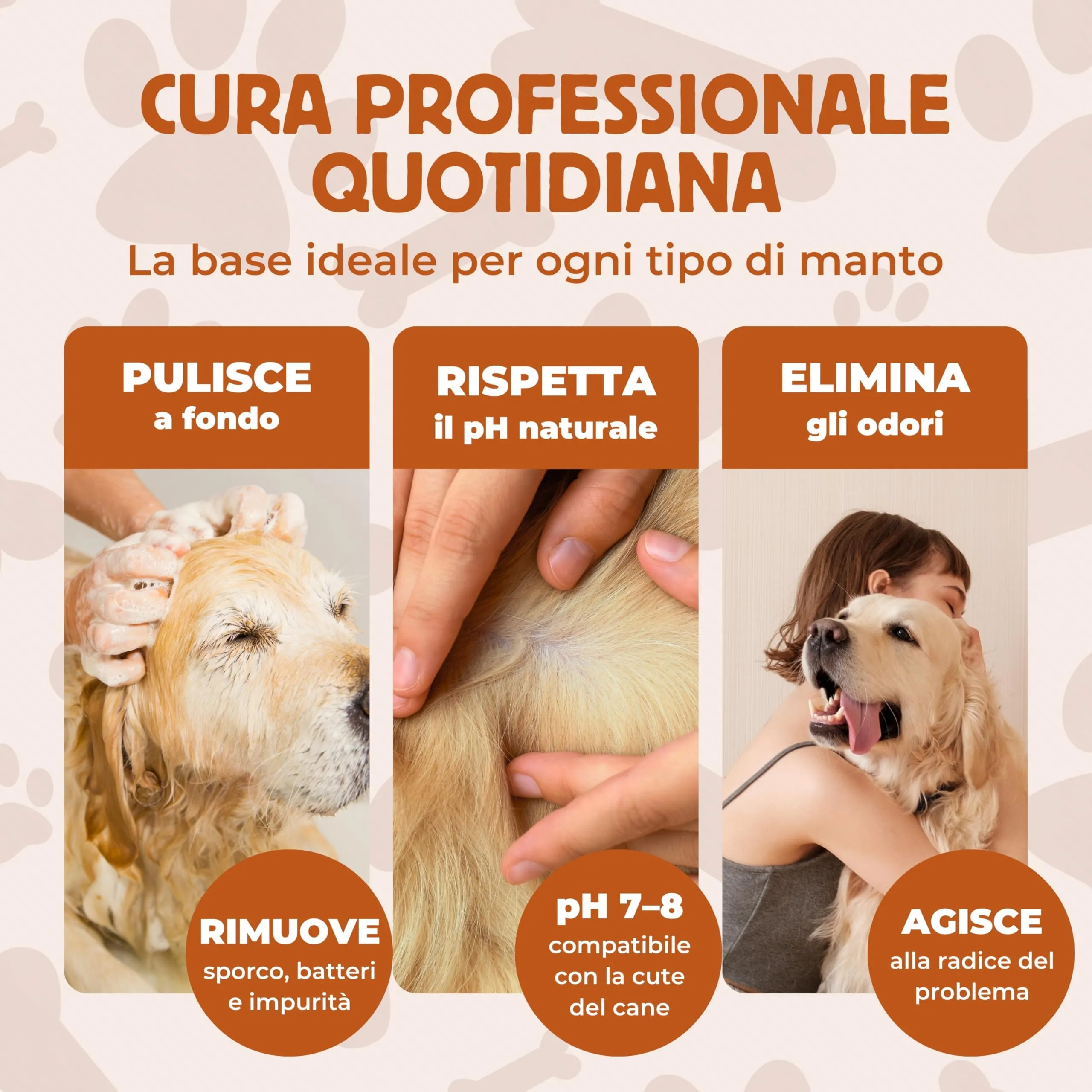 Pet Love Shampoo per Cani Neutro e Delicato per Lavaggi Frequenti - Azione Detergente e Igienizzante per un Pelo Morbido e Luminoso, Adatto a Pelli Sensibili - Profumo di Miele, 250 ml - immagine 4