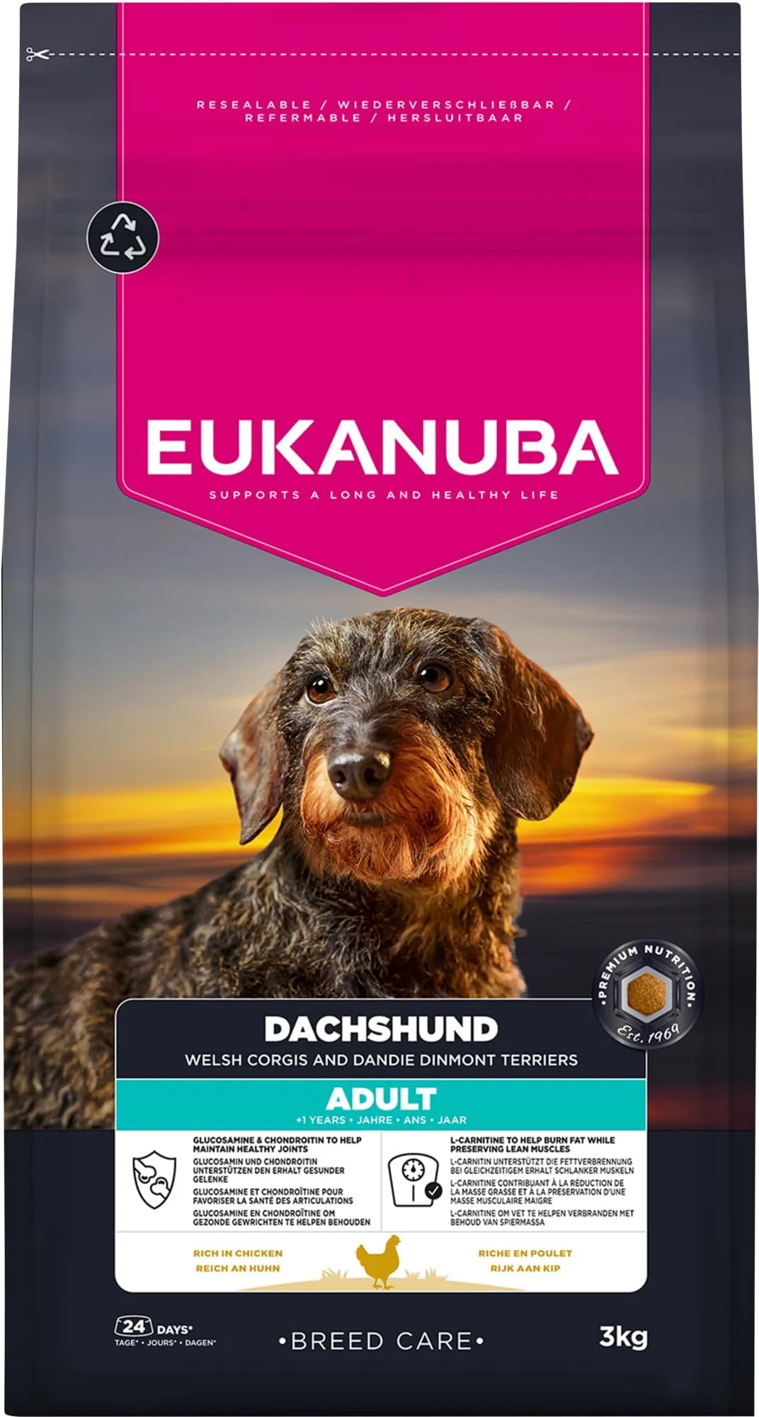 Eukanuba Cibo secco EUKANUBA Breed Care per bassotti adulti 3 kg - immagine 10