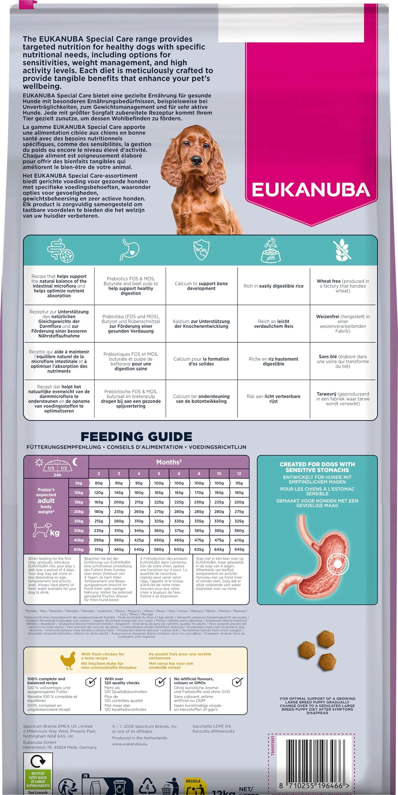 EUKANUBA Sensitive Digestion - Crocchette per cucciolo, pollo e riso, 12 kg - immagine 11