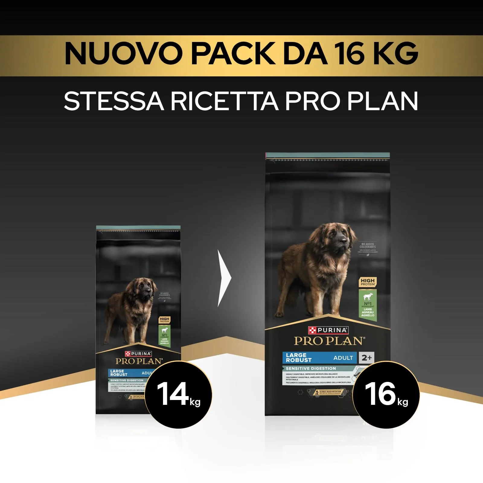 PURINA PRO PLAN Robust Sensitive Digestion Crocchette Cani, Sacco da 16kg - immagine 2