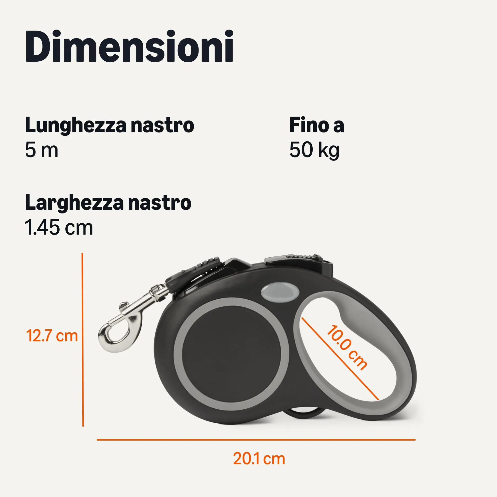 Amazon Basics Retractable Dog Leash L - immagine 5