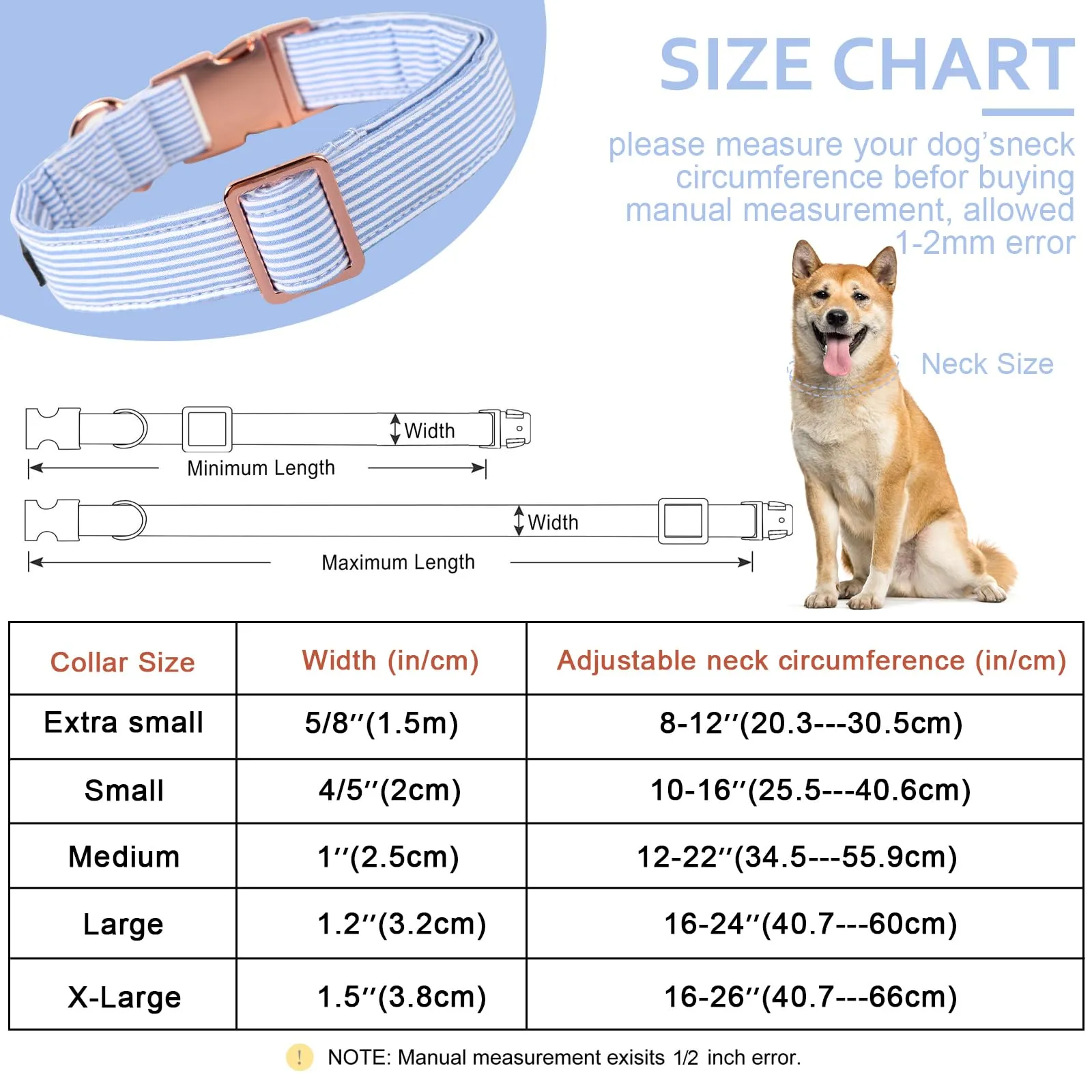 Unique Style Paws Collare per Cani Collare Regolabile o Guinzaglio per Cani e Gatti Piccoli, Medi e Grandi - immagine 7