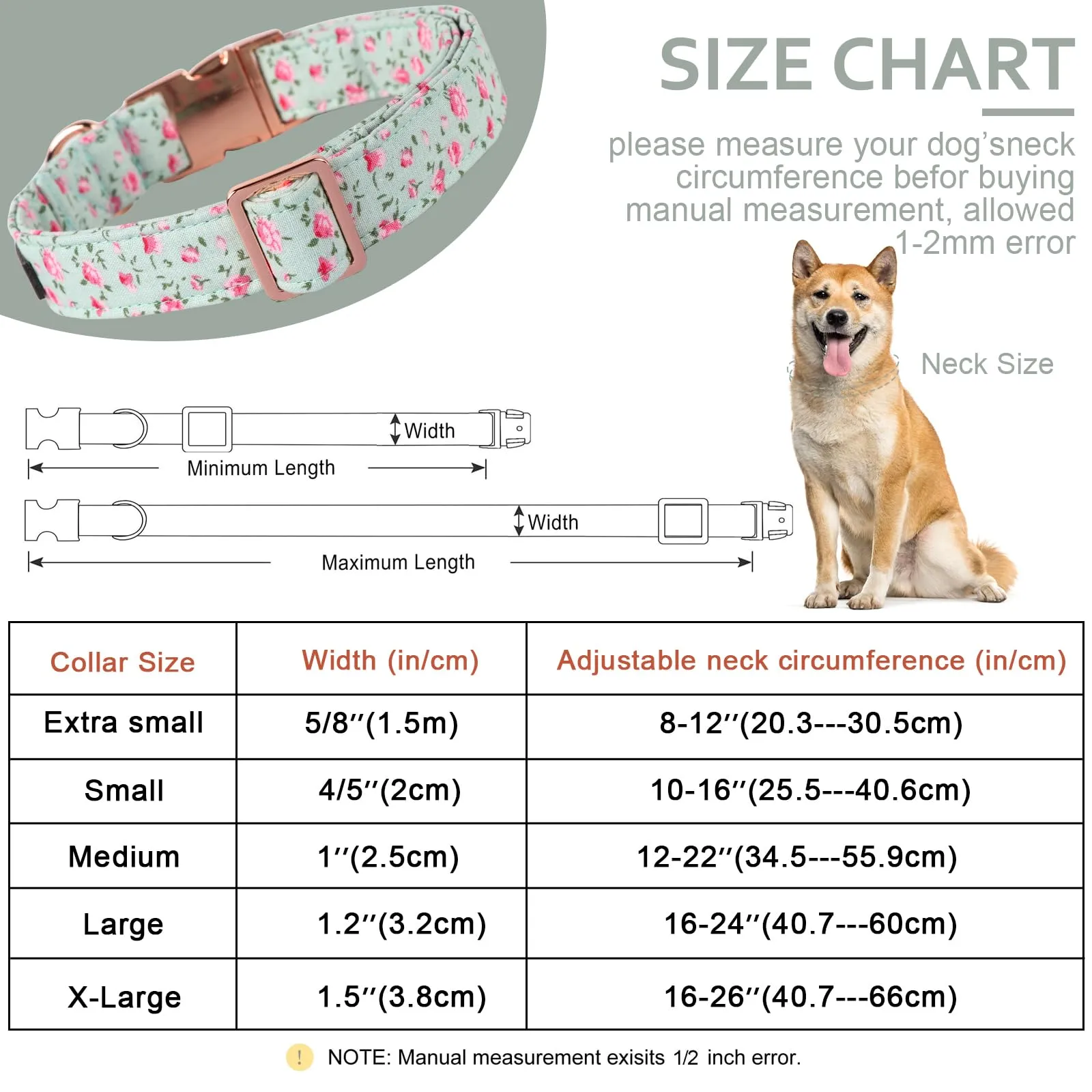 Unique style paws Collare regolabile per cane o guinzaglio per cani e gatti, piccolo, medio e grande - immagine 6