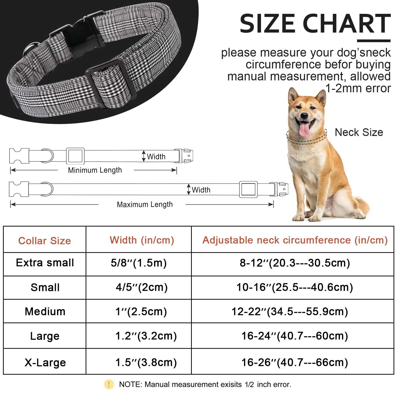 Unique Style Paws Collare per Cani Collare Regolabile o Guinzaglio per Cani e Gatti Piccolo, Medio, Grande - immagine 6