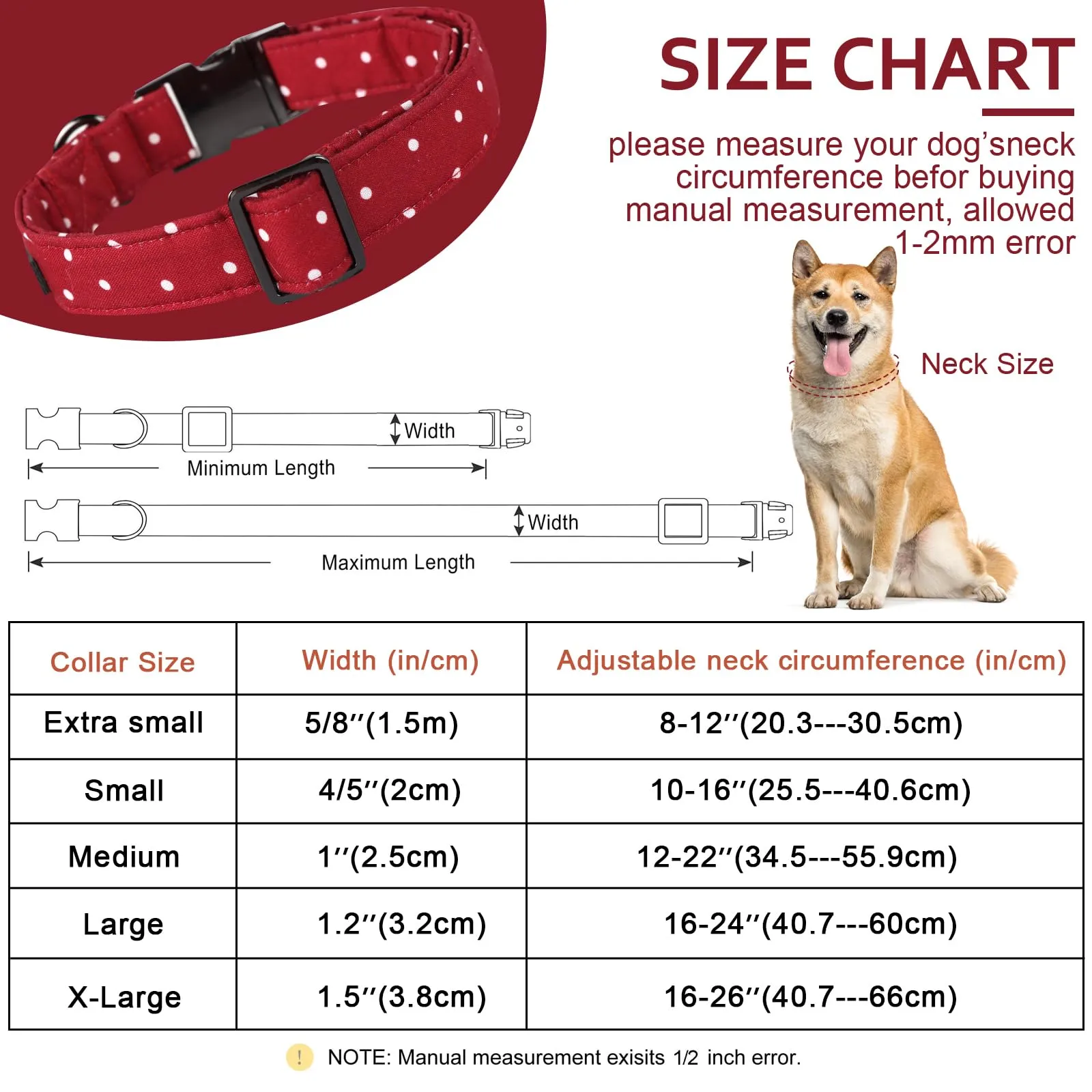 Unique style paws Collare per cani, collari per cani per cani di taglia piccola, media e grande, collare per cani con papillon regolabile XS-XL - immagine 6