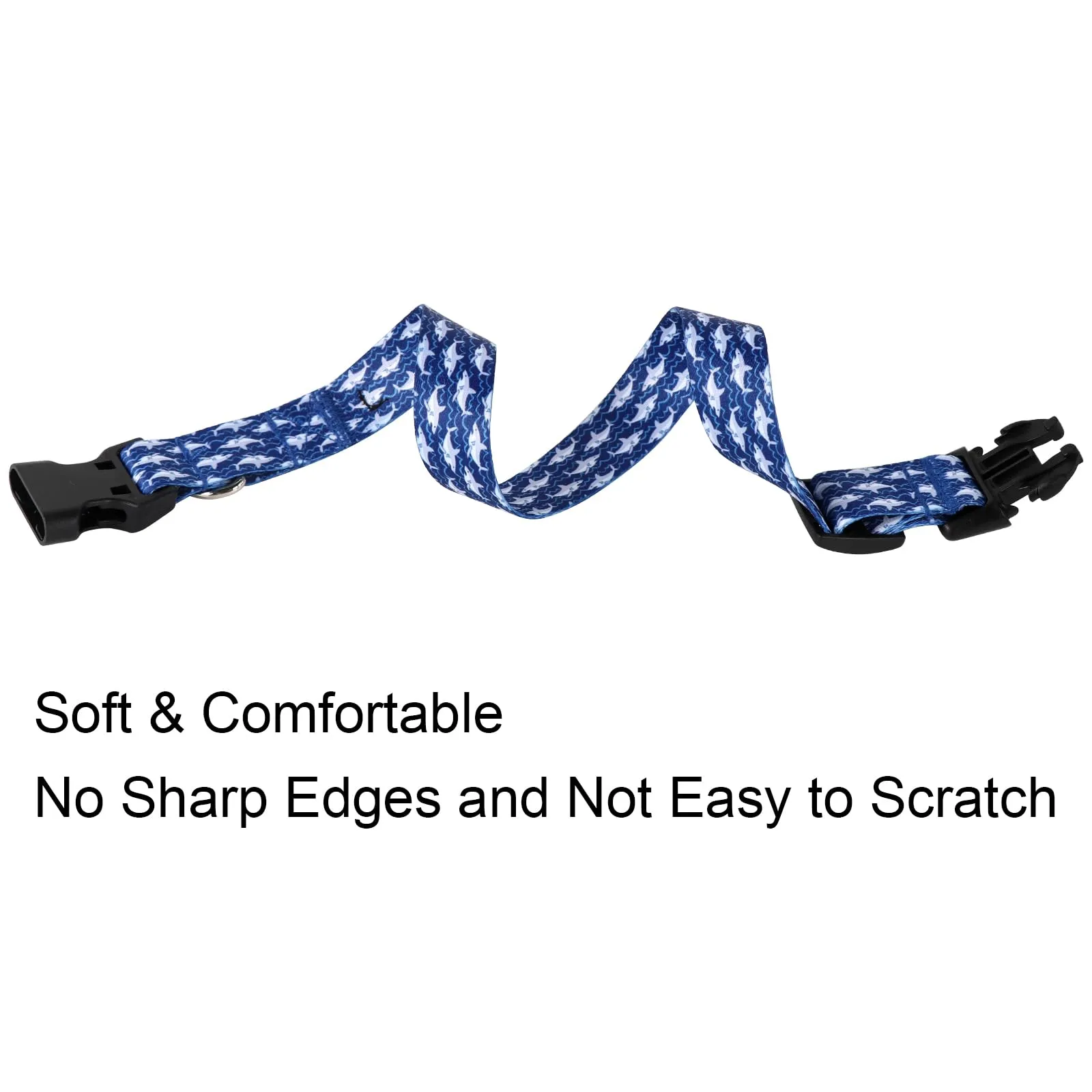 Collare per cani Unique style paws in blu per cani di taglia piccola, media e grande, con fibbia, catena, papillon, collare per cani, guinzaglio e pettorina. Accessori per cani. Regali per cani XS - immagine 3