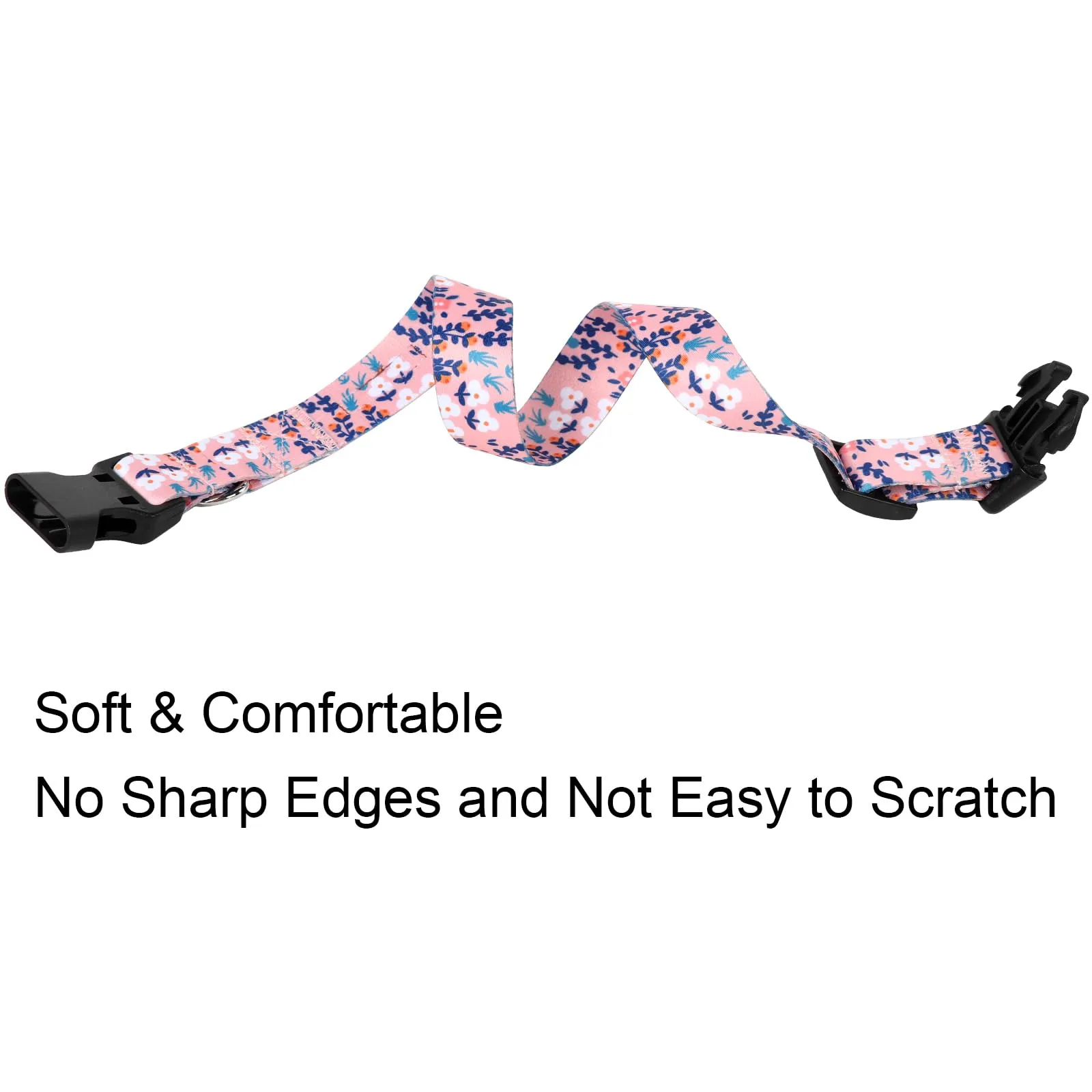 Unique Style Paws Collare e guinzaglio per cane, stile foglie blu, grande fiocco farfalla, regalo per cani piccoli, medi e grandi, taglia M - immagine 3