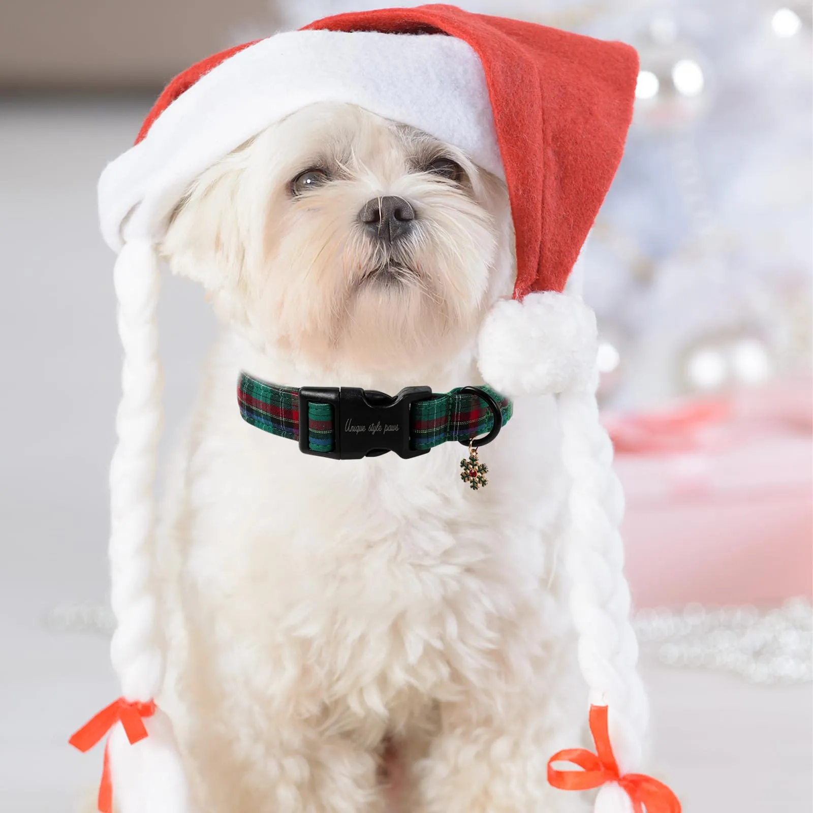 Collare per Cani Unique Style Paws con Rilascio Rapido in Cotone, Collare Colorato con Fiori, Regalo, Collare Durevole e Carino per Cani Piccoli, Medi e Grandi, Maschio e Femmina - immagine 5