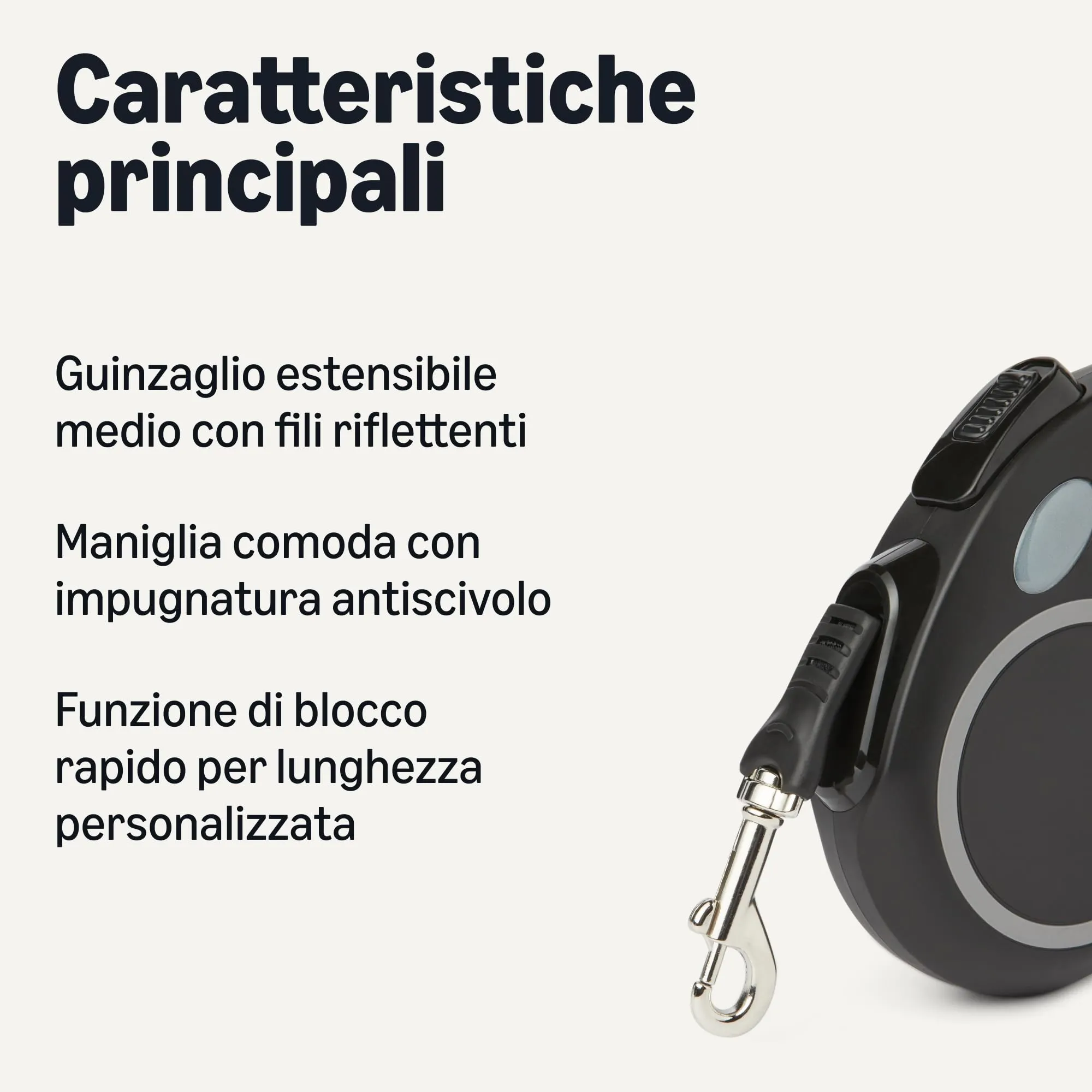 Amazon Basics Retractable Dog Leash M - immagine 2