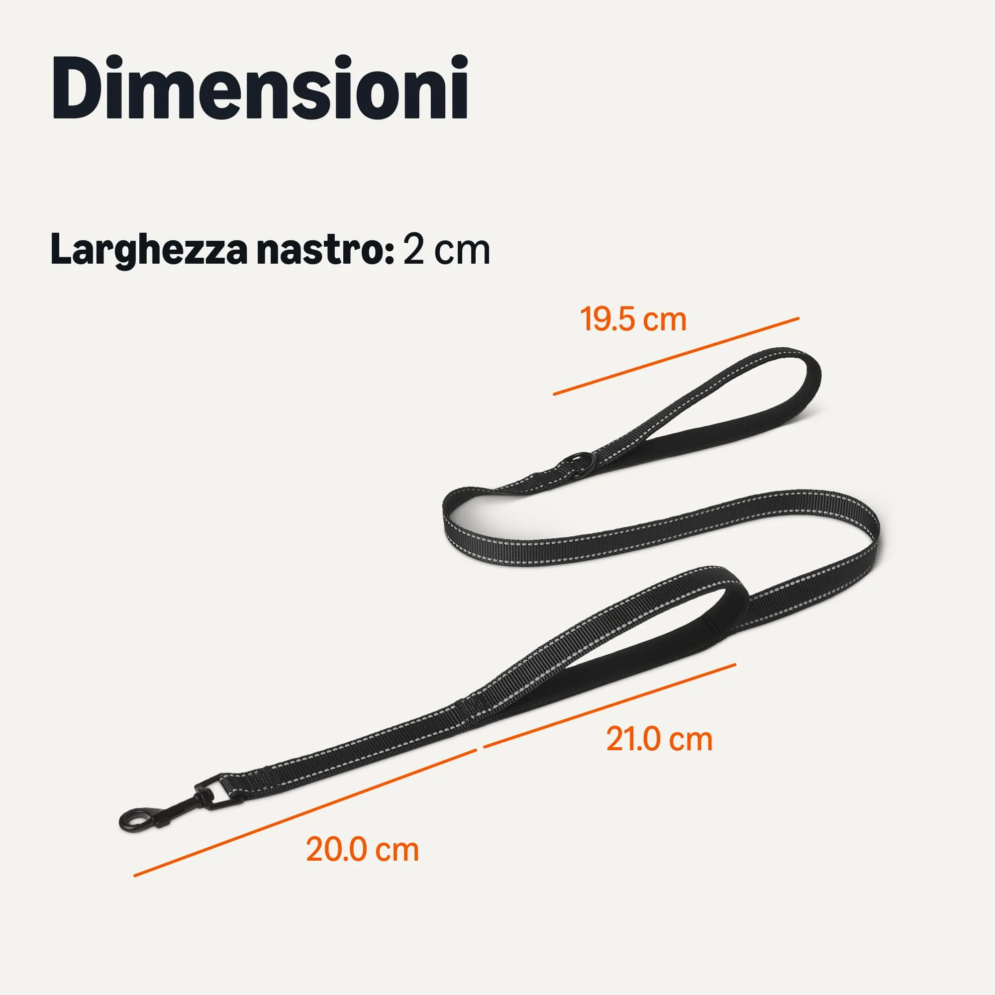 Amazon Basics Guinzaglio per Cani con Due Maniglie Imbottite e Anello a D, 1,2 m - immagine 5
