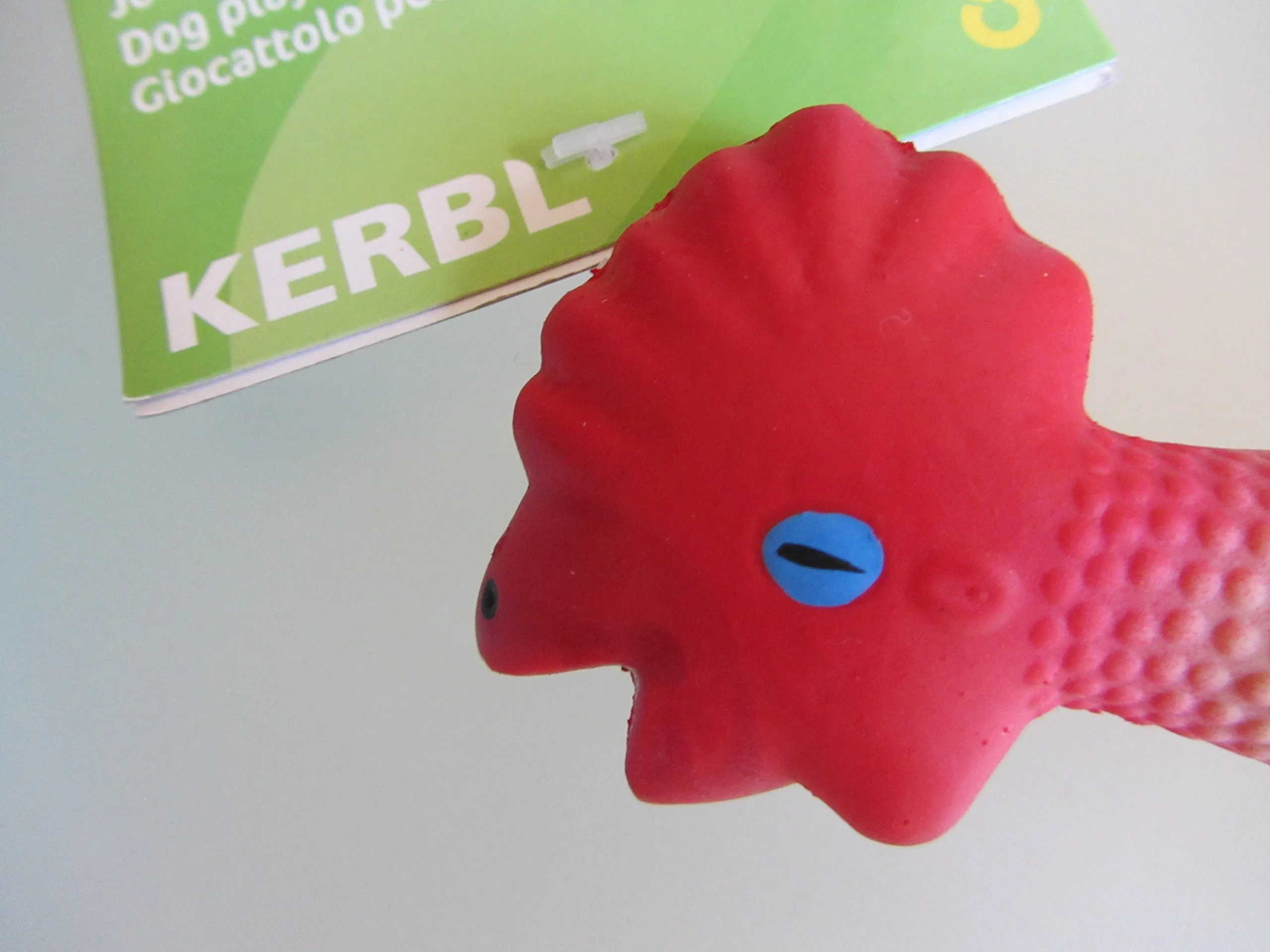 Kerbl Pet Pollo, Giocattolo per Cani, Giocattolo da Masticare, 23cm, Giallo/Rosso, Lattice, con Squeaker - immagine 2