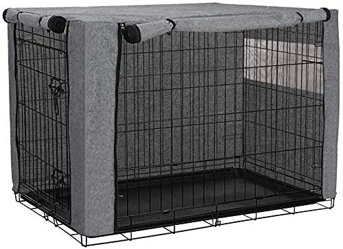 chengsan - Copertura per gabbia per cani, in poliestere, protezione resistente e antivento, per interni ed esterni - immagine 1