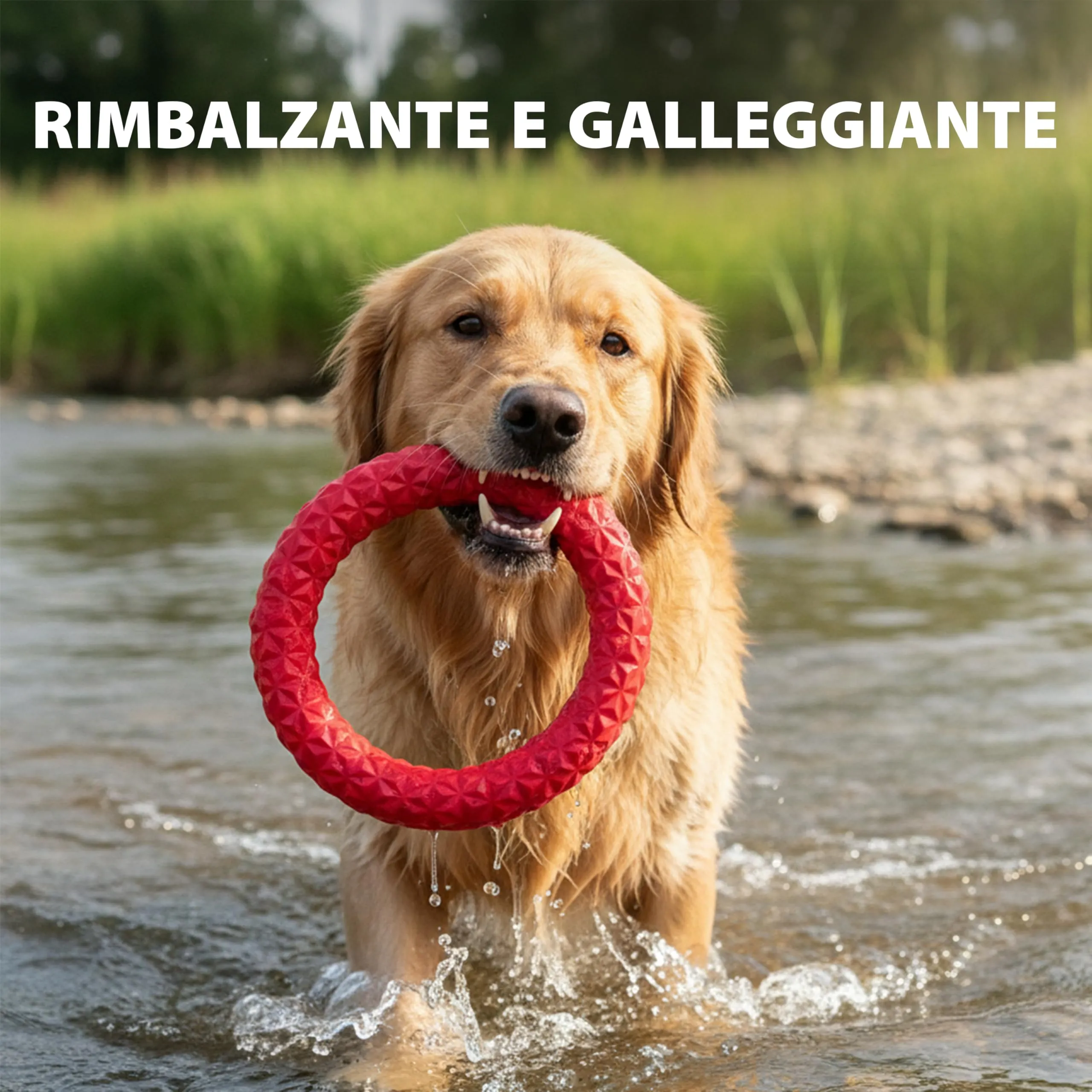 Ferplast Gioco Cane Pull Max 03, Anello Addestramento Cani da Masticare, per Corsa, Salto, Tiro, Materiale Robusto Atossico, Galleggiante, per Cani Taglia Piccola - immagine 4