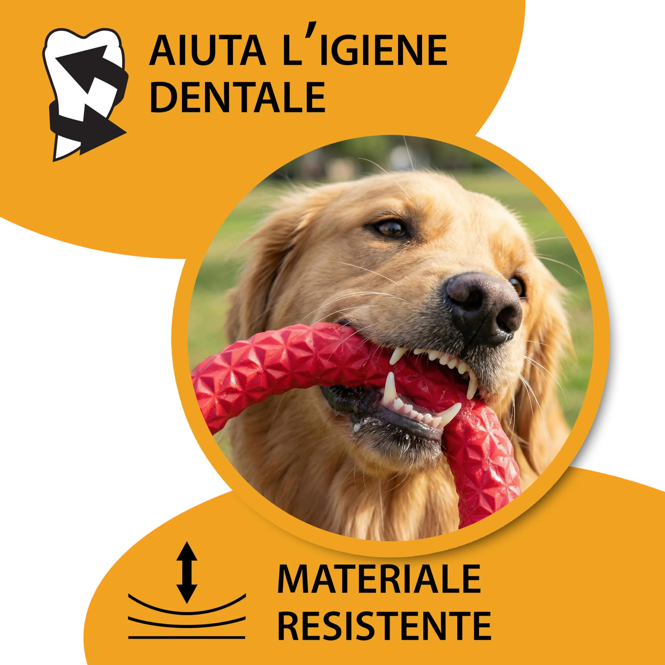 Ferplast Gioco Cane Pull Max 03, Anello Addestramento Cani da Masticare, per Corsa, Salto, Tiro, Materiale Robusto Atossico, Galleggiante, per Cani Taglia Piccola - immagine 5