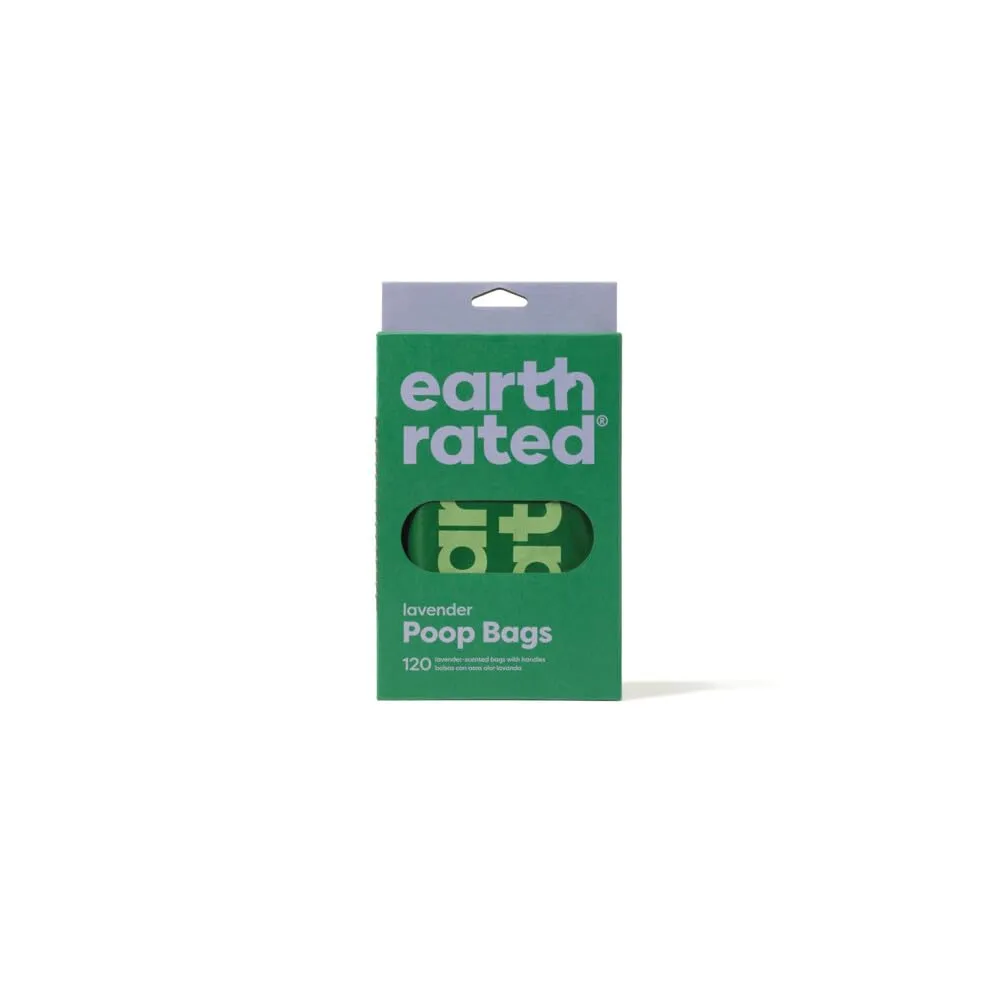Earth Rated Sacchetti igienici per cani con manici, extra larghi, facili da annodare e a prova di perdite, profumati alla lavanda, 120 sacchetti con manici - immagine 4