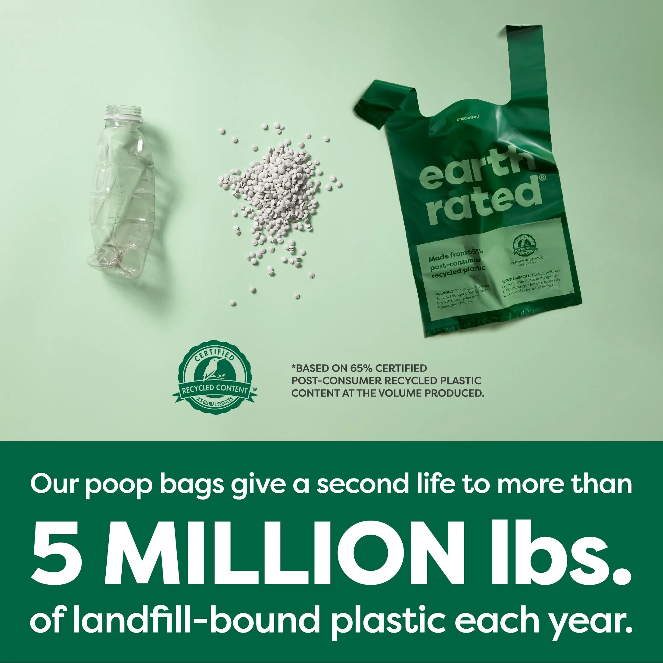 Earth Rated Sacchetti igienici per cani con manici, extra larghi, facili da annodare e a prova di perdite, profumati alla lavanda, 120 sacchetti con manici - immagine 6