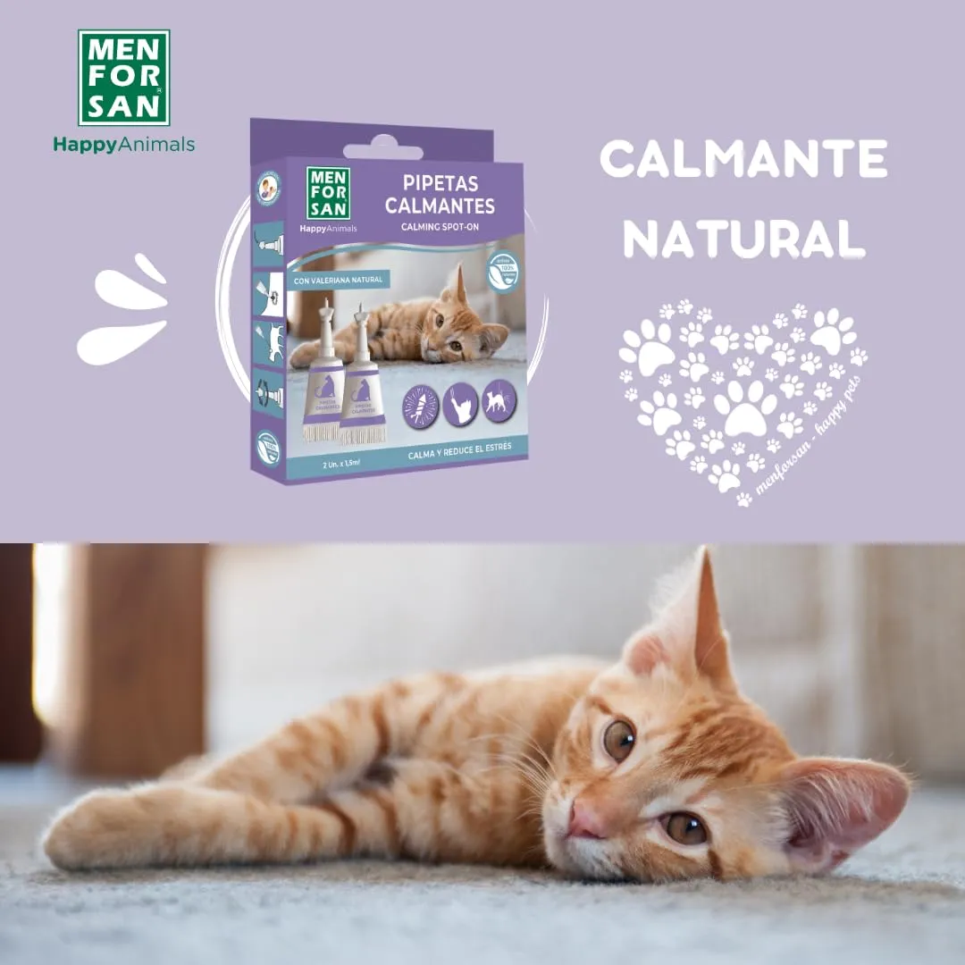 MENFORSAN Pipette calmanti per gatti, blister con 2 unità, Riduce lo Stress, Con Valeriana naturale - immagine 6