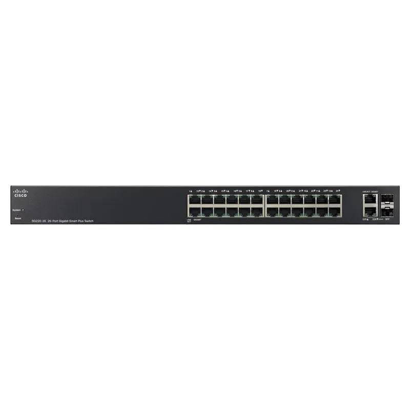 Cisco Small Business SG220-26 Gestito L2 Gigabit Ethernet (10/100/1000) Nero - immagine 1