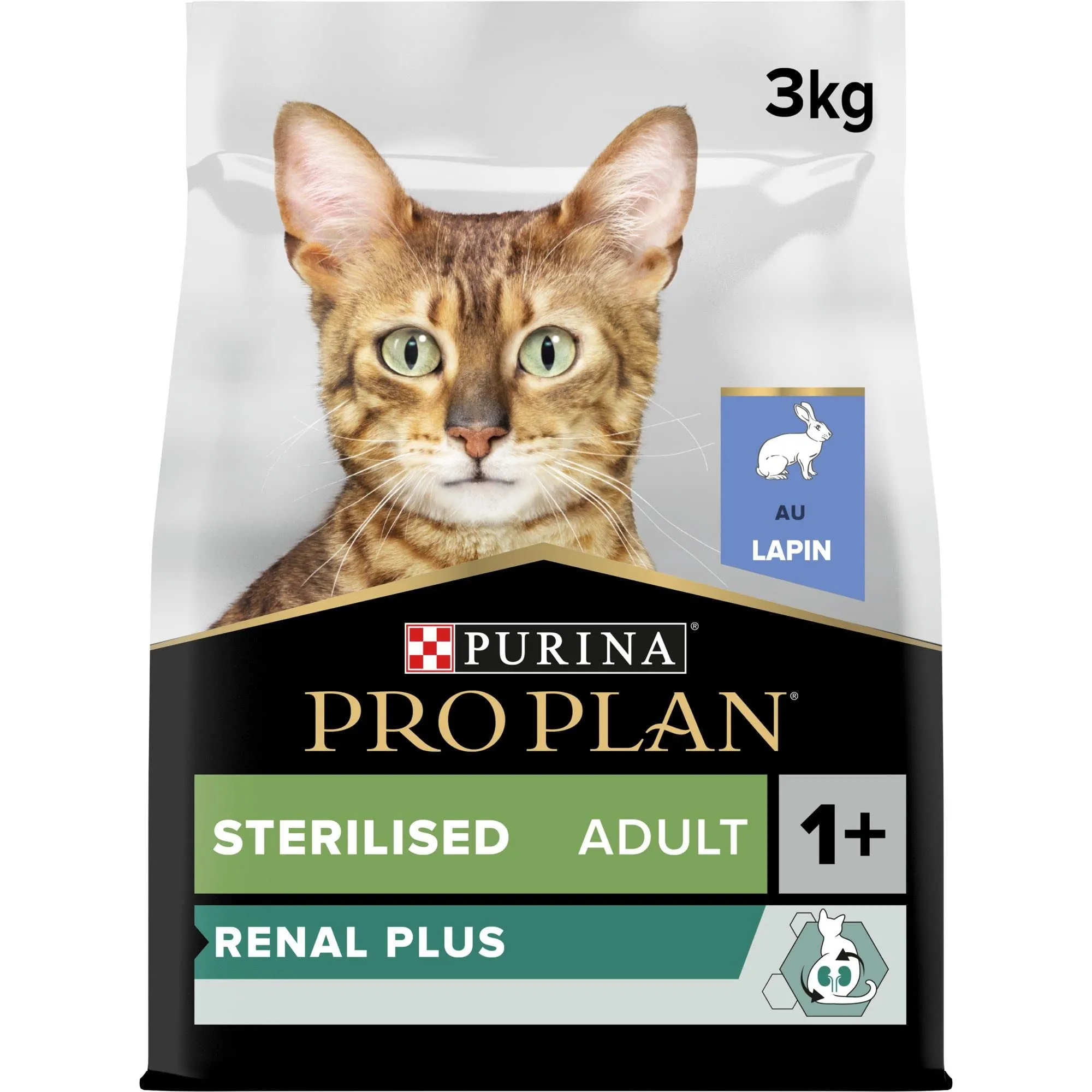 PURINA PRO PLAN Renal Plus, Crocchette Gatti Sterilizzati, Sacco da 3 kg - immagine 1