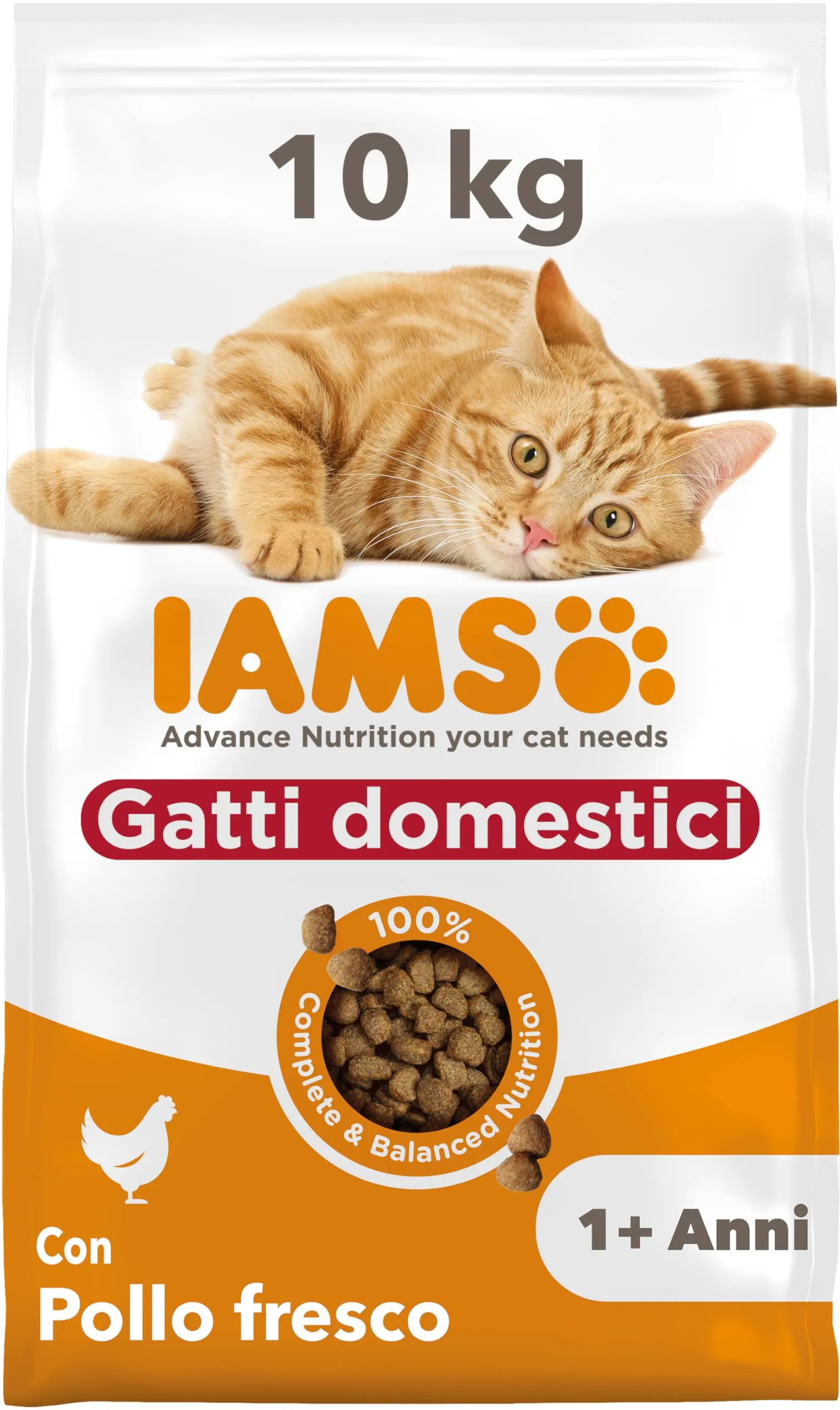 IAMS Indoor - Cibo secco per gatti di casa da 1 anno, 10 kg - immagine 1