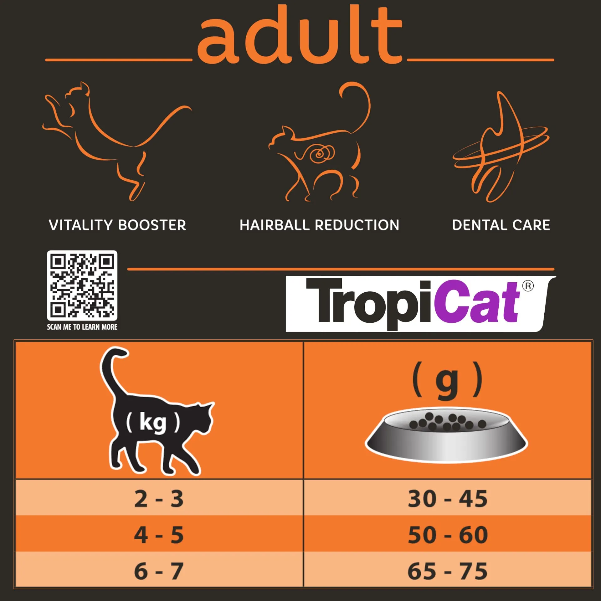 Cibo secco completo per gatti adulti con pollo TROPICAT ADULT 800g - immagine 3