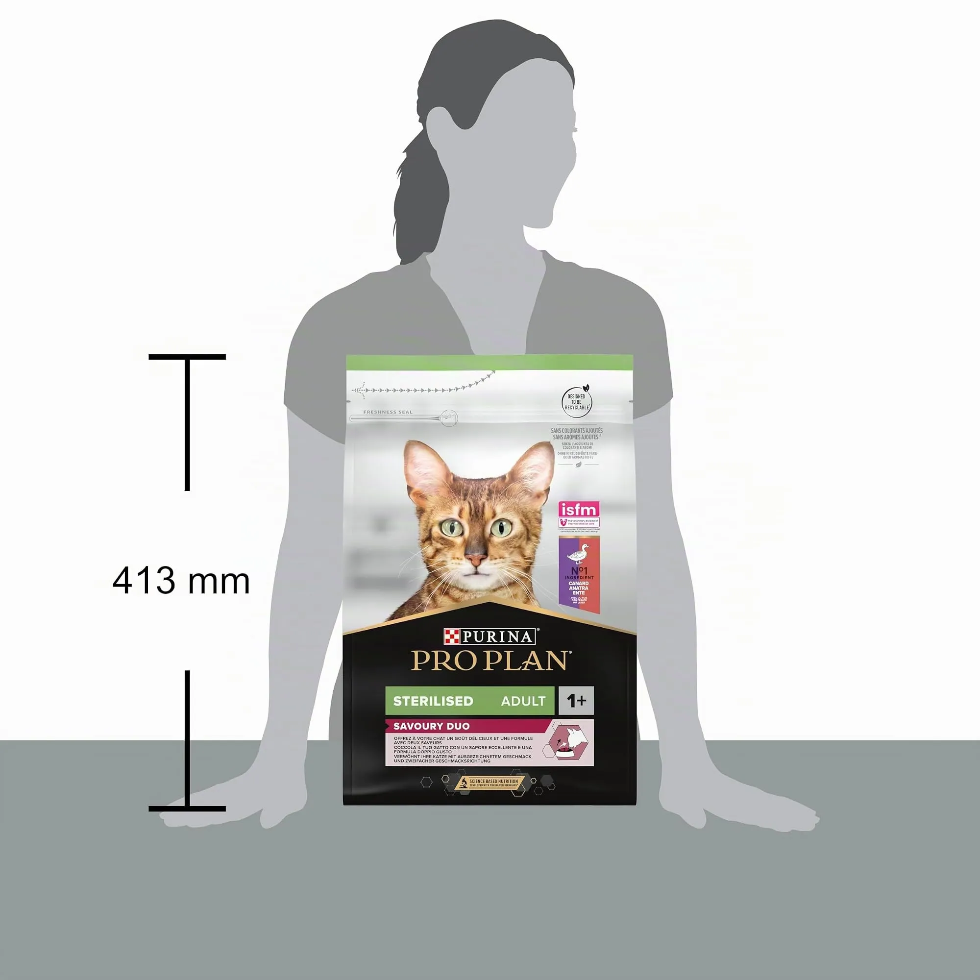 Purina Pro Plan Sterilised Savoury Duo Crocchette Gatto Anatra e Fegato 3kg - immagine 3