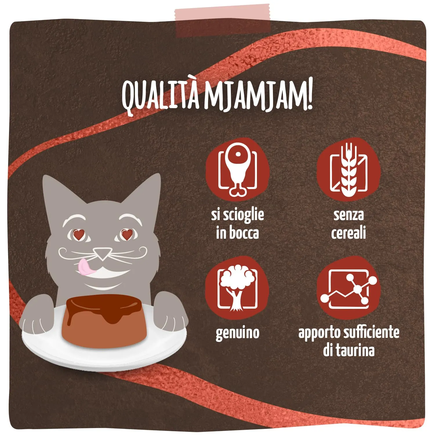 MjAMjAM - Cibo umido premium per gatti - Panna Gatto - Pregiato manzo con raffinata guarnizione, confezione da 1 (2x80g), senza cereali - immagine 4