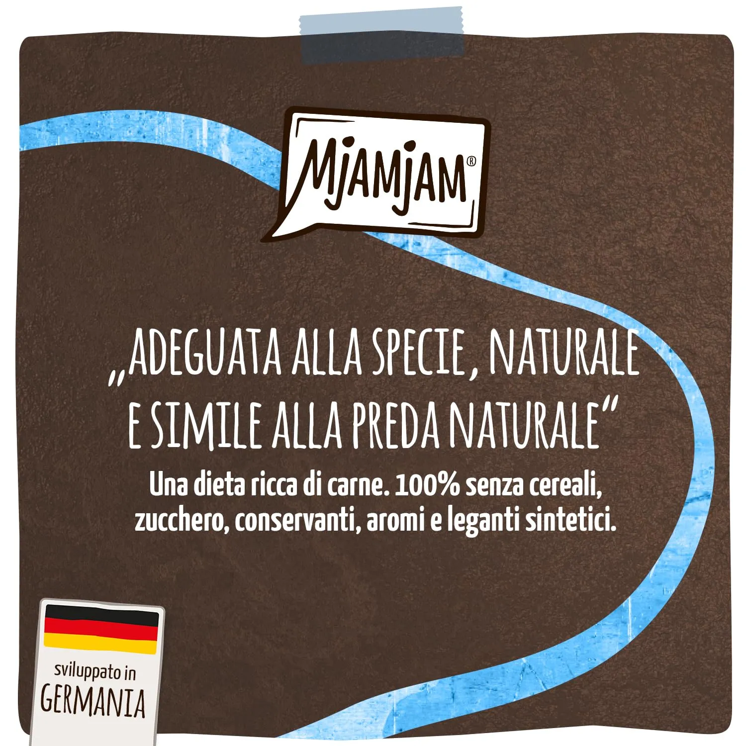 MjAMjAM - Cibo umido Premium per gatti - Panna Gatto - Delicata anatra con raffinata guarnizione, confezione da 1 (2x80g), senza cereali - immagine 2
