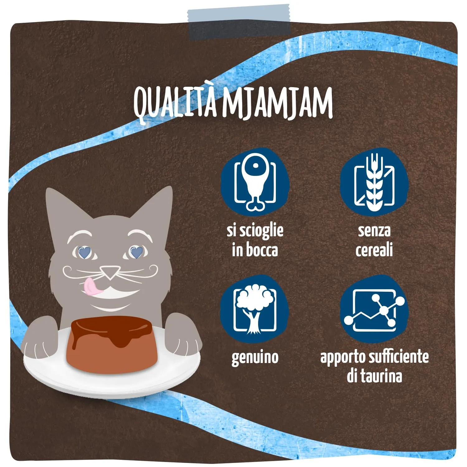 MjAMjAM - Cibo umido Premium per gatti - Panna Gatto - Delicata anatra con raffinata guarnizione, confezione da 1 (2x80g), senza cereali - immagine 4
