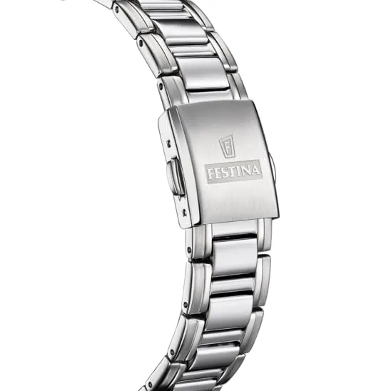 Festina Swiss Made Orologio Uomo in Acciaio Inox. 316l Argentato - immagine 3