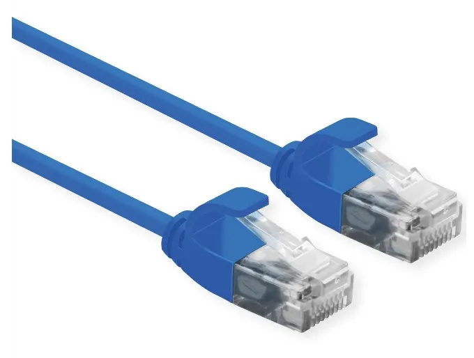 Roline Utp Data Center Patchcord Cat.6A Class Ea Lsoh Slim Blu 5M - immagine 1