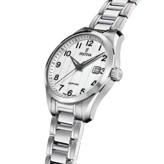 Festina Swiss Made Orologio Uomo in Acciaio Inox. 316l Argentato - immagine 2