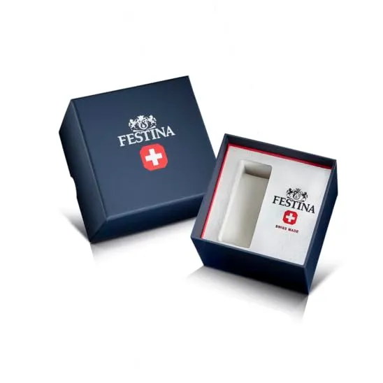 Festina Swiss Made Orologio Uomo in Acciaio Inox. 316l Argentato - immagine 4