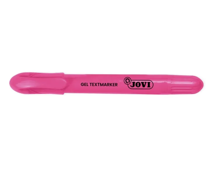 Evidenziatore fluorescente Jovi Gel Textmarker - Gel asciutto - Non necessita di punta - Non sbava - Asciugatura rapida - Resistente alla luce nera - Rosa - immagine 1