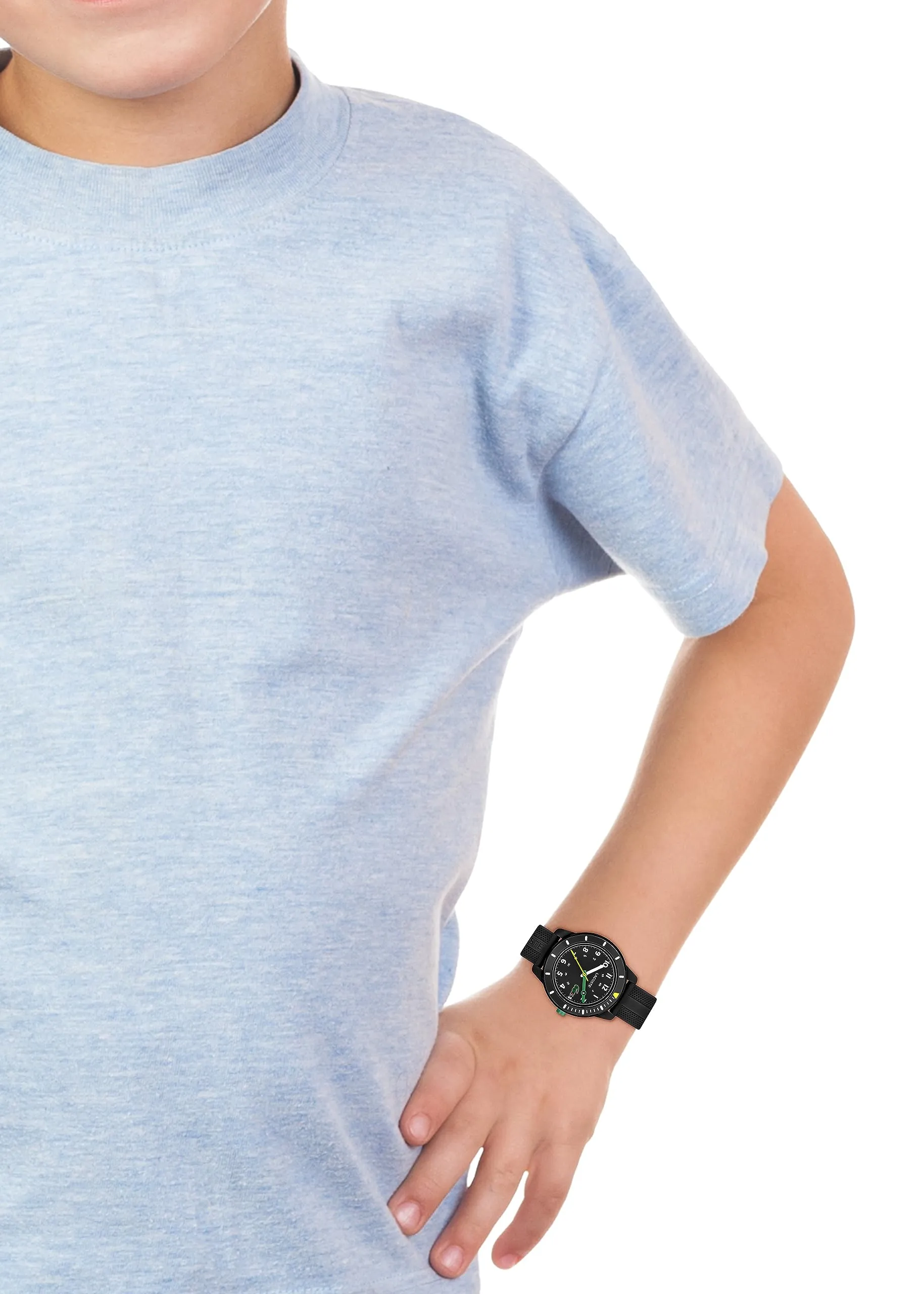 Lacoste Orologio Analogico al Quarzo da Bambini Collezione MINI TENNIS con Cinturino in Silicone Nero - 2030052 - immagine 4