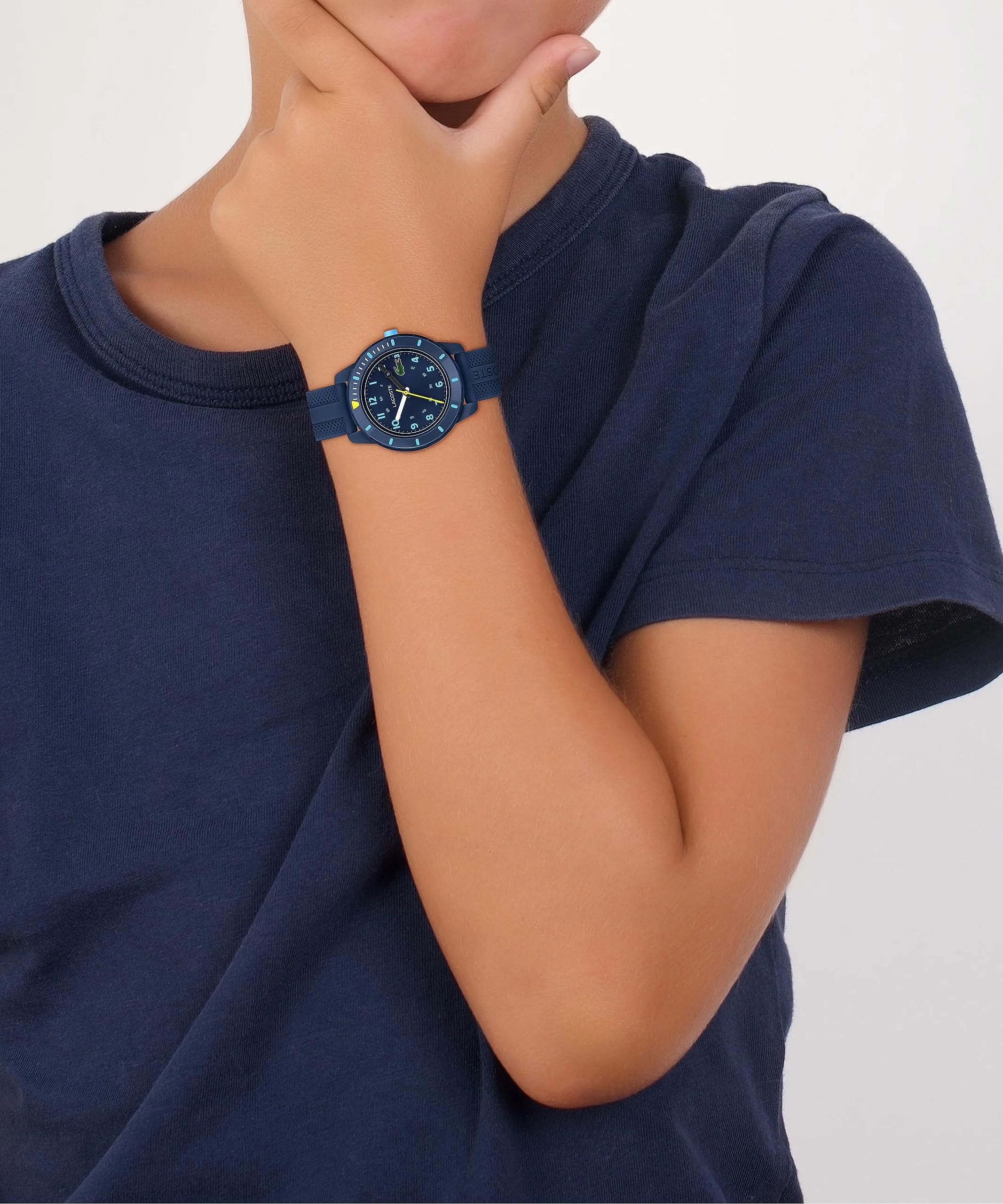 Lacoste Orologio Analogico al Quarzo da Bambini Collezione MINI TENNIS con Cinturino in Silicone Blu Navy - 2030053 - immagine 4