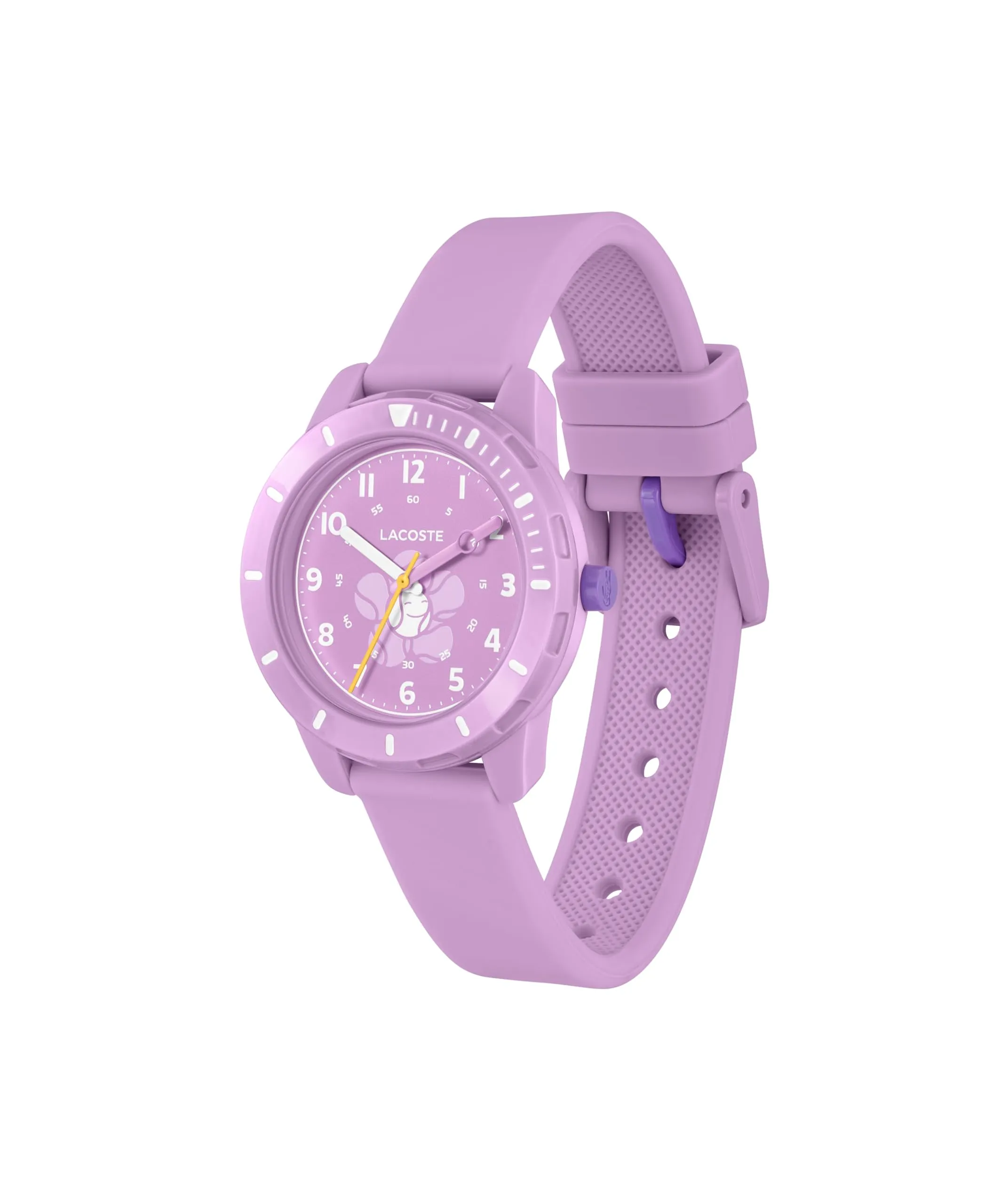 Lacoste Orologio Analogico al Quarzo da Bambini Collezione MINI TENNIS con Cinturino in Silicone Viola - 2030062 - immagine 3