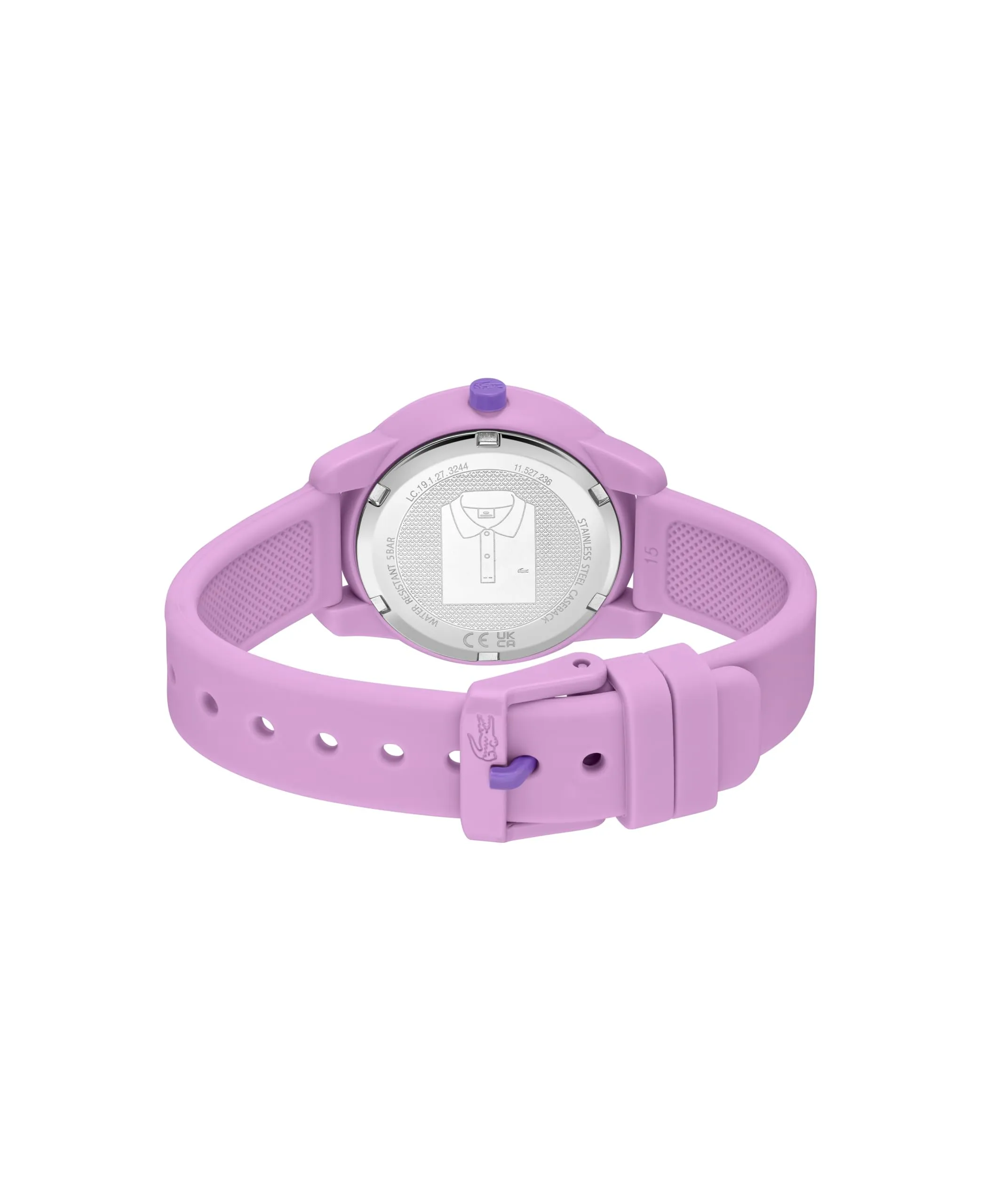 Lacoste Orologio Analogico al Quarzo da Bambini Collezione MINI TENNIS con Cinturino in Silicone Viola - 2030062 - immagine 4
