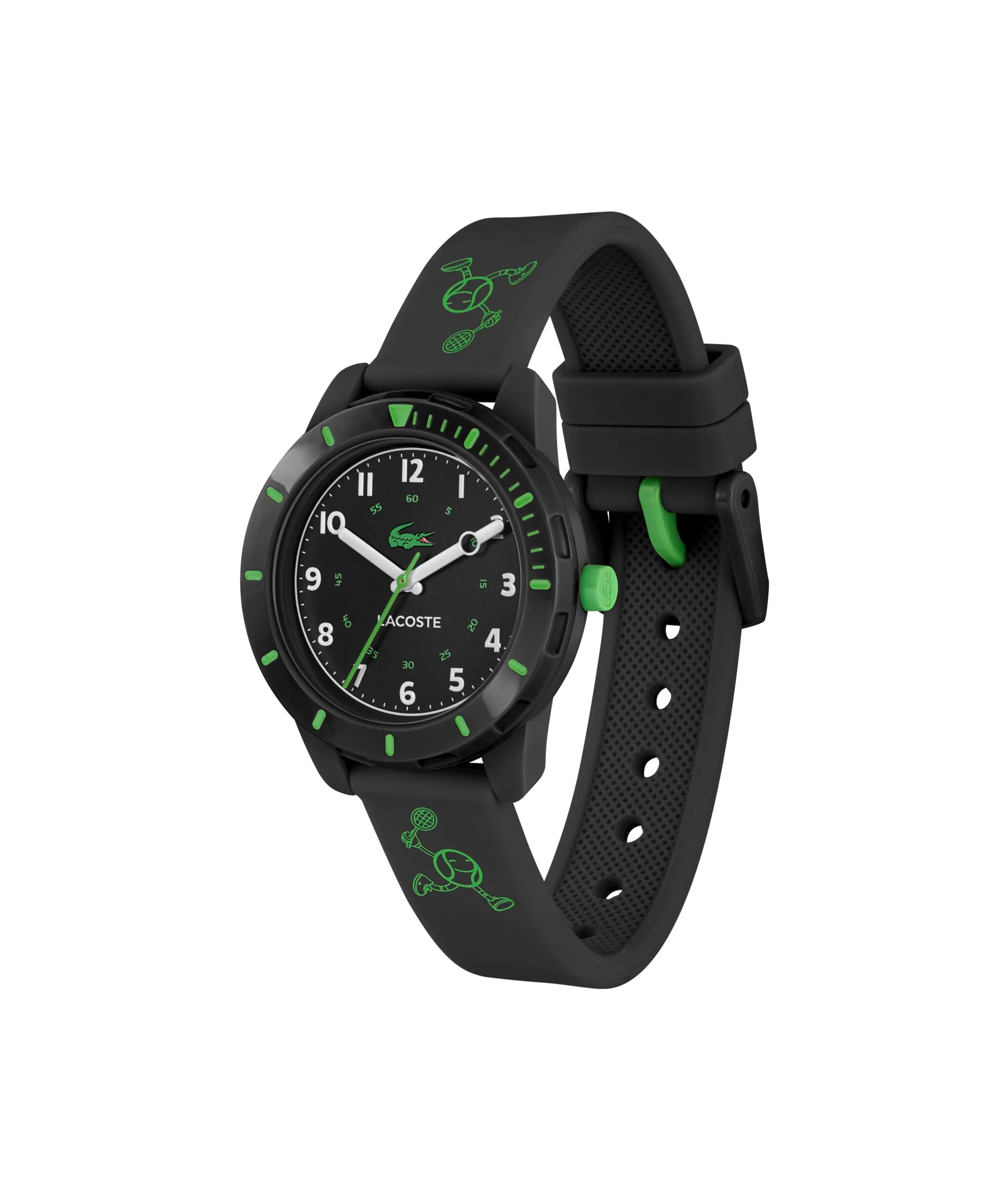 Lacoste Orologio Analogico al Quarzo da Bambini Collezione MINI TENNIS con Cinturino in Silicone Nero - 2030061 - immagine 3