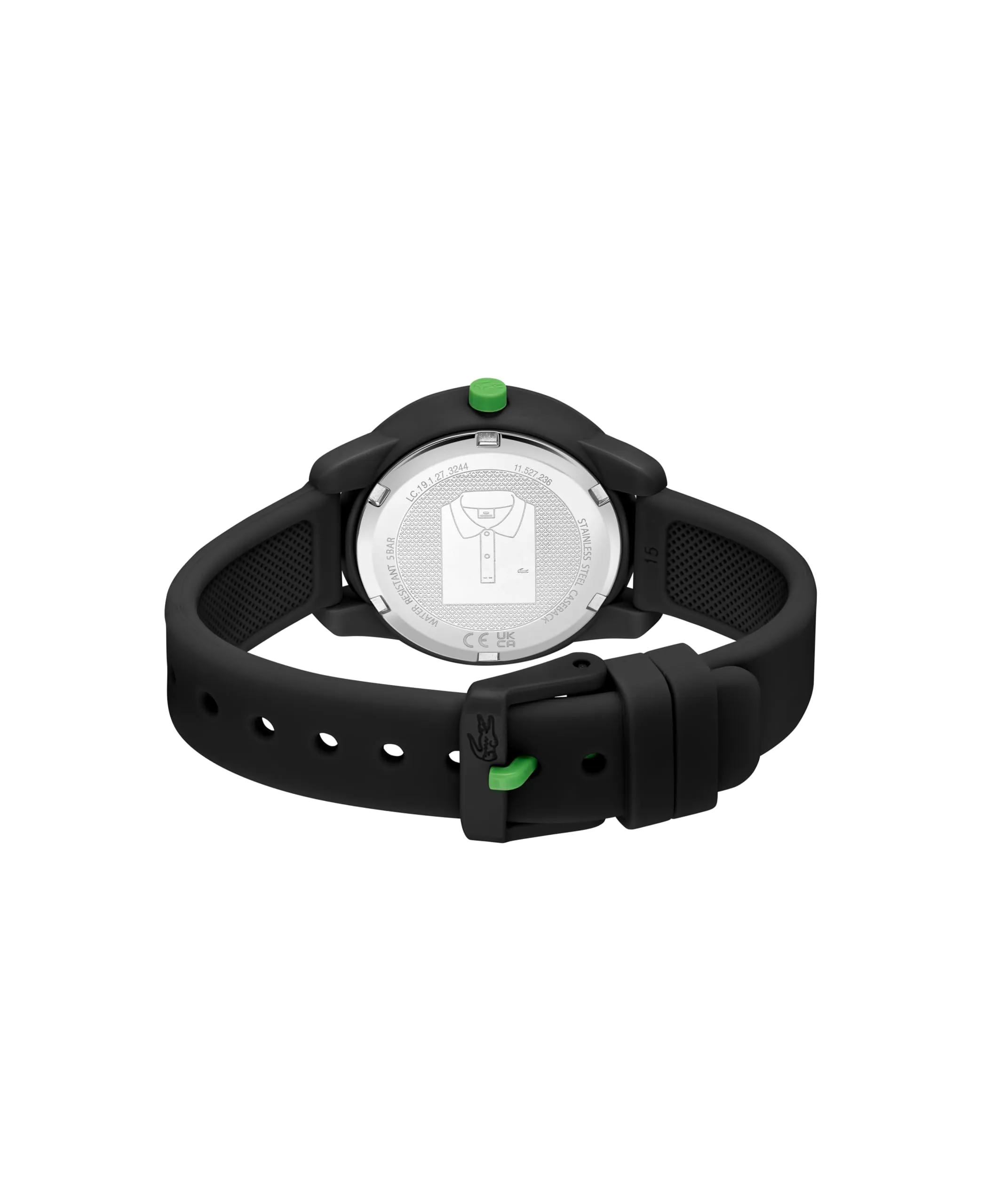 Lacoste Orologio Analogico al Quarzo da Bambini Collezione MINI TENNIS con Cinturino in Silicone Nero - 2030061 - immagine 4