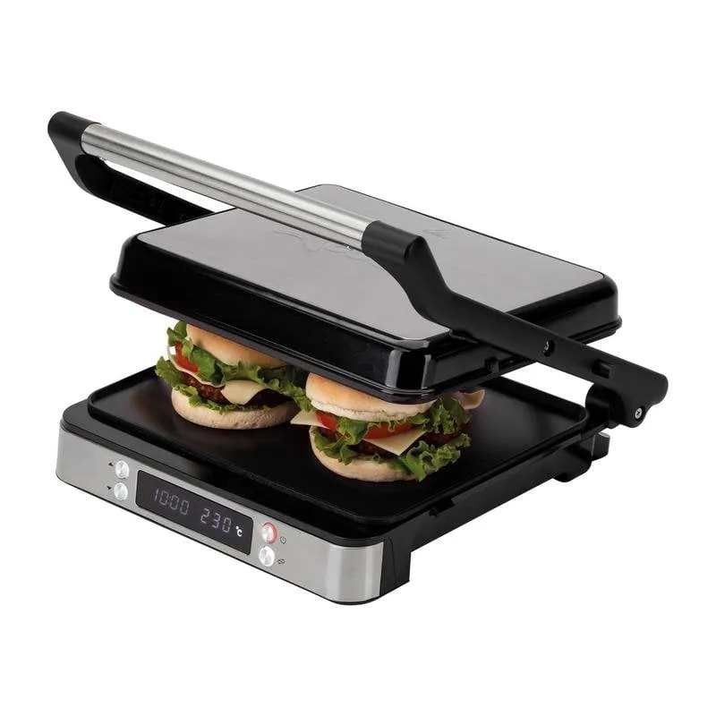 Plancha Grill Jata Apertura 180° 2000W Placas Mixtas 29x23,5 cm - immagine 1