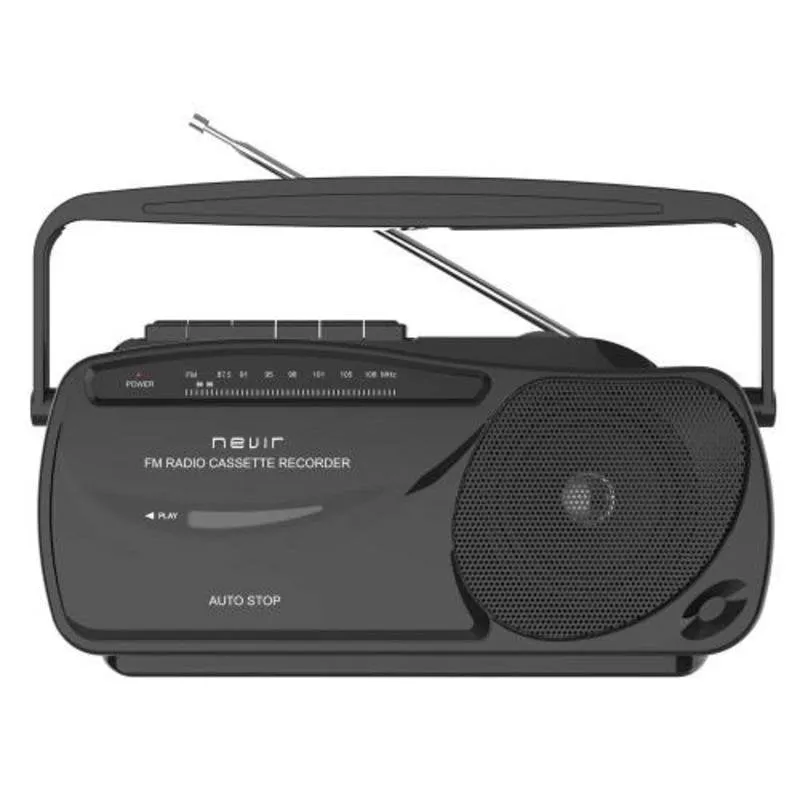 Grabadora de Casete Nevir con Radio FM e Microfono Integrato - immagine 1