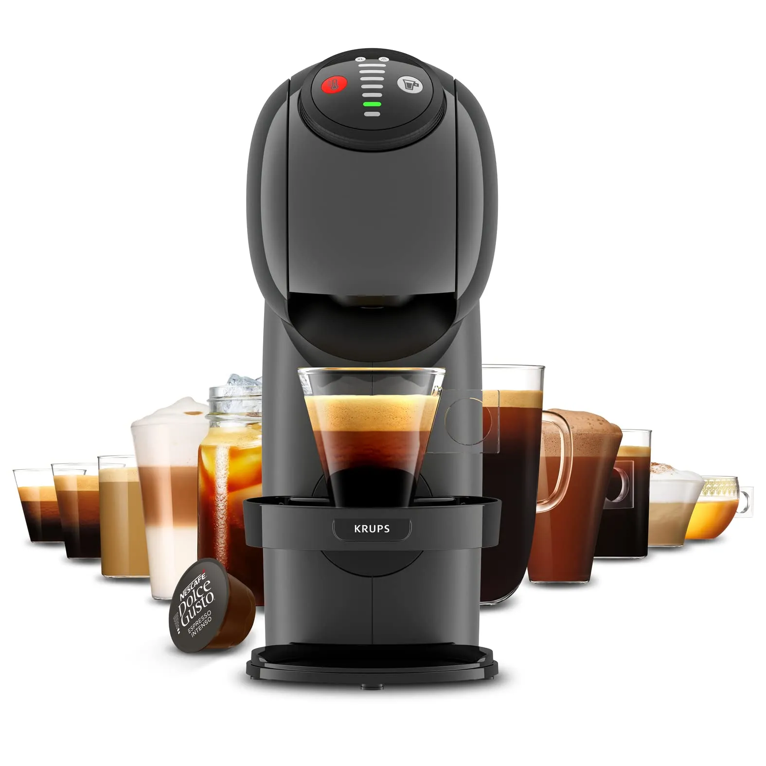 NESCAFÉ DOLCE GUSTO Genio S by KRUPS - Macchina automatica per capsule di caffè, colore: antracite - immagine 6
