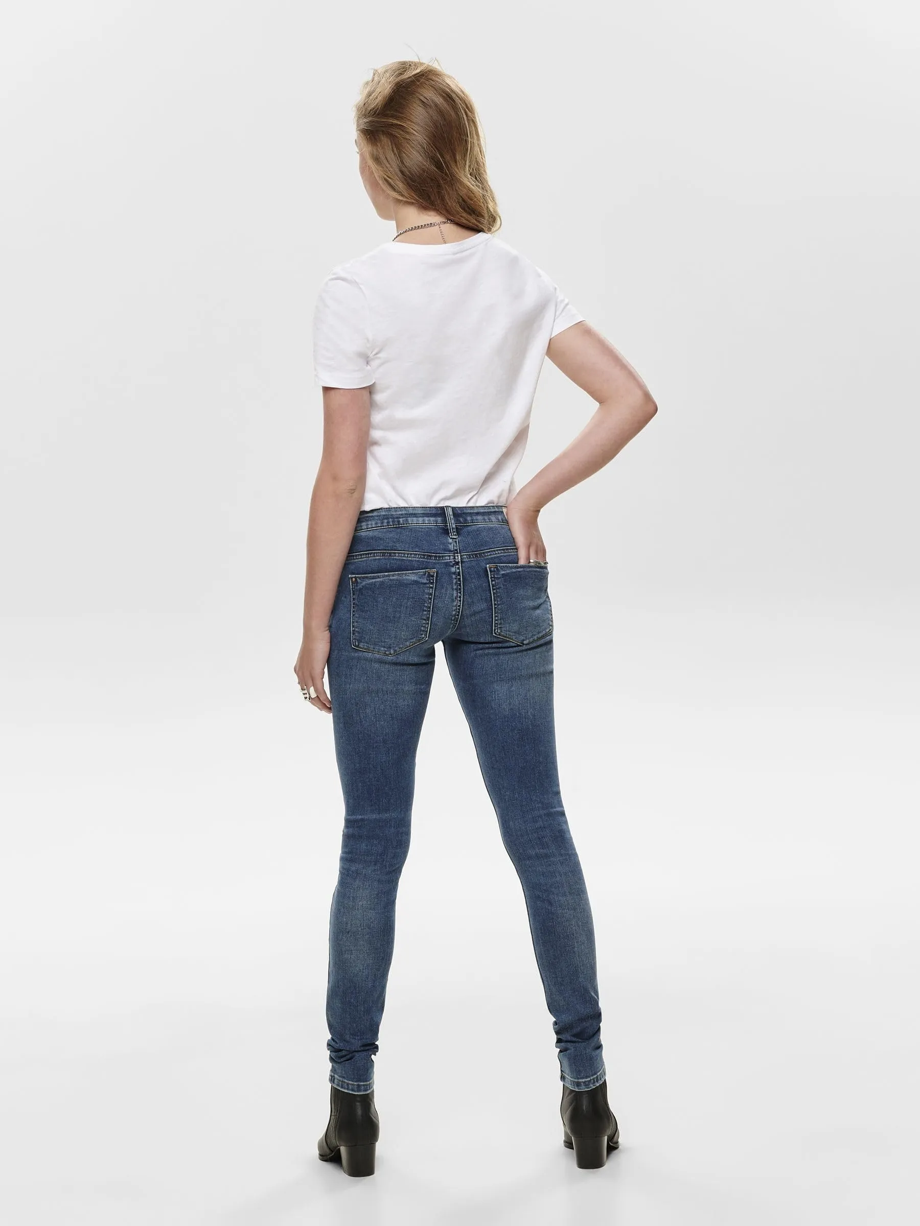 ONLY Coral Superlow Sk Jeans BB Noos Jeans Skinny Donna, Blu (Dark Blue Denim/Dark Blue Denim), 36W/L32 - immagine 3