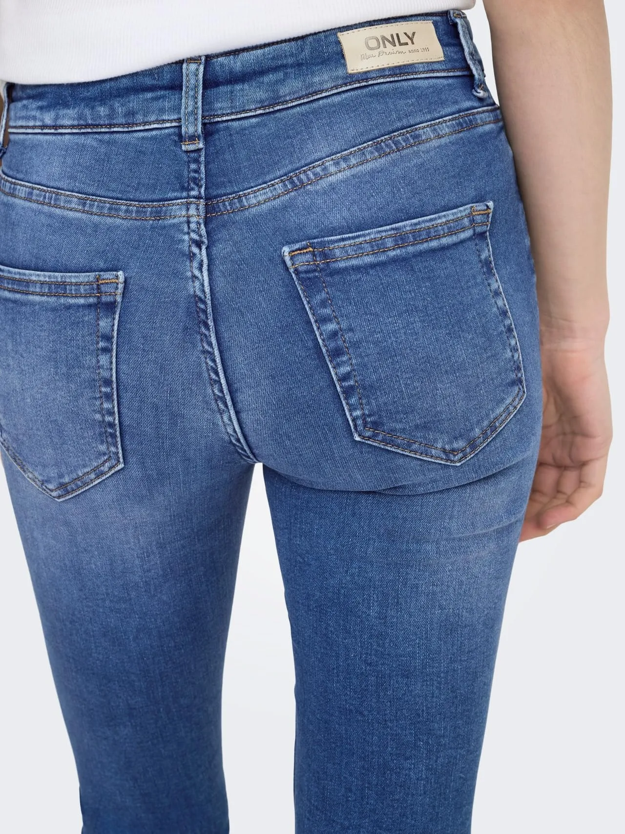 ONLBLUSH Vita Media Skinny Fit Lunghezza Alla Caviglia Jeans Blu X_L/32 - immagine 3