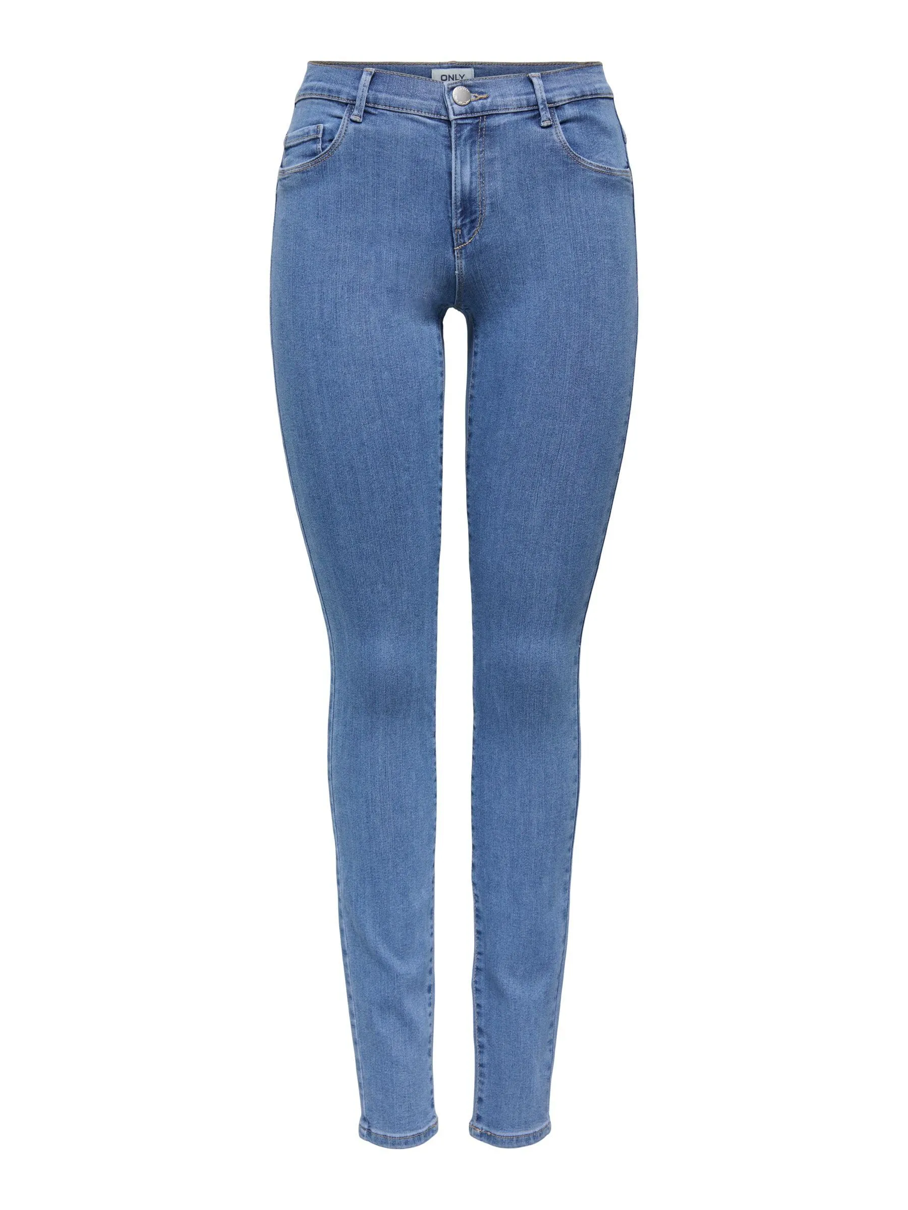 Only Damen Onlrain Reg Skinny Dnm Noos Medium Blue Denim S/32L - immagine 1